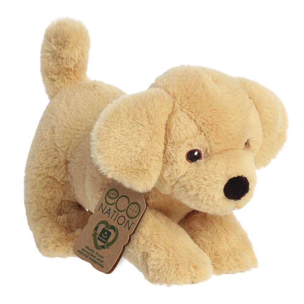 Aurora's Sustainable Eco Nation Soft Yellow Labrador Dog Plush Toy