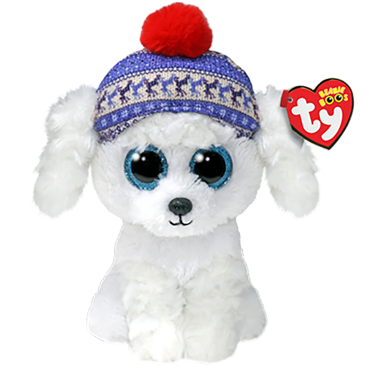 Hot Sale! Ty Winter Regular Sleighbell White Dog Toy for Holiday Fun