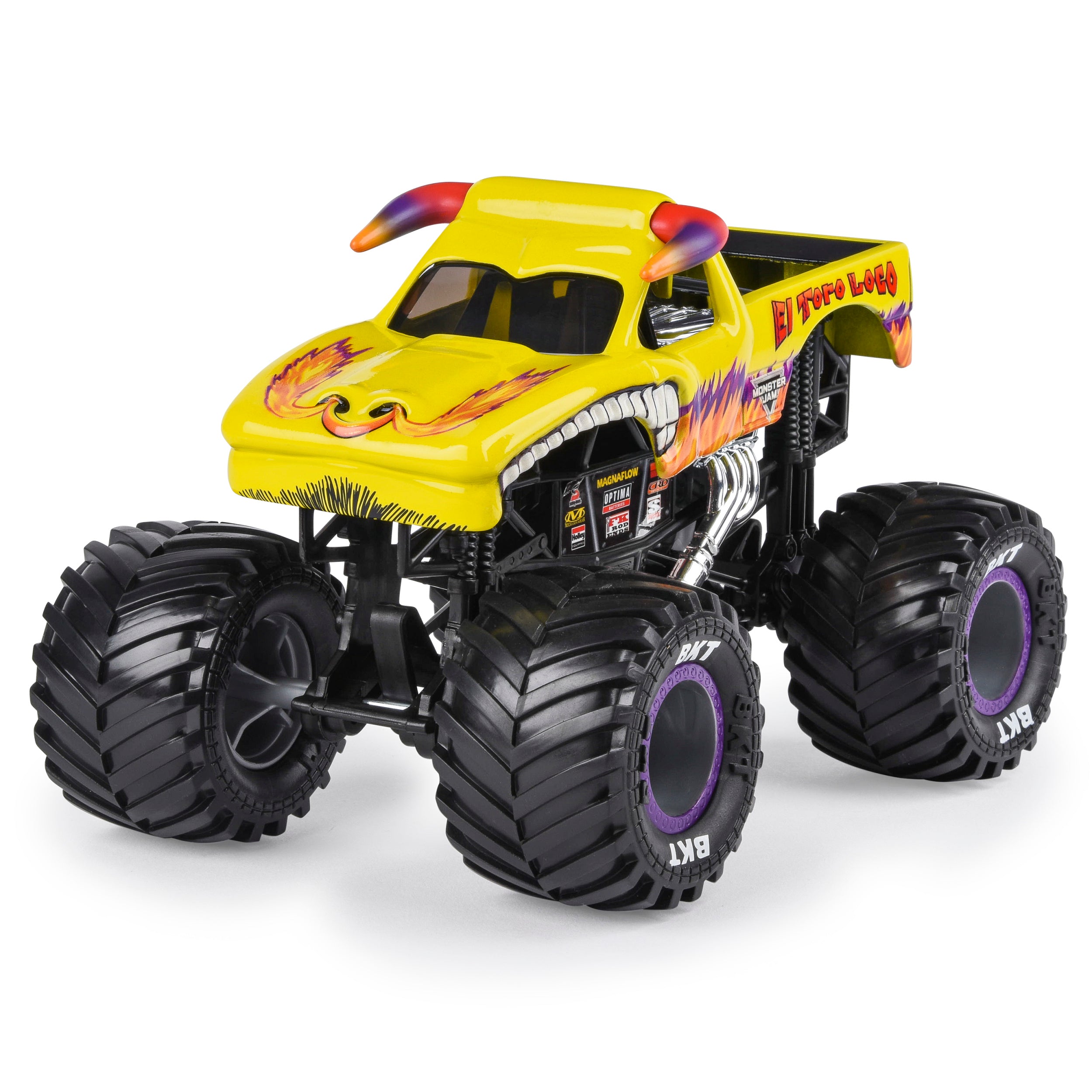 1:24 Scale Yellow Monster Jam Die - Cast Monster Truck El Toro Loco