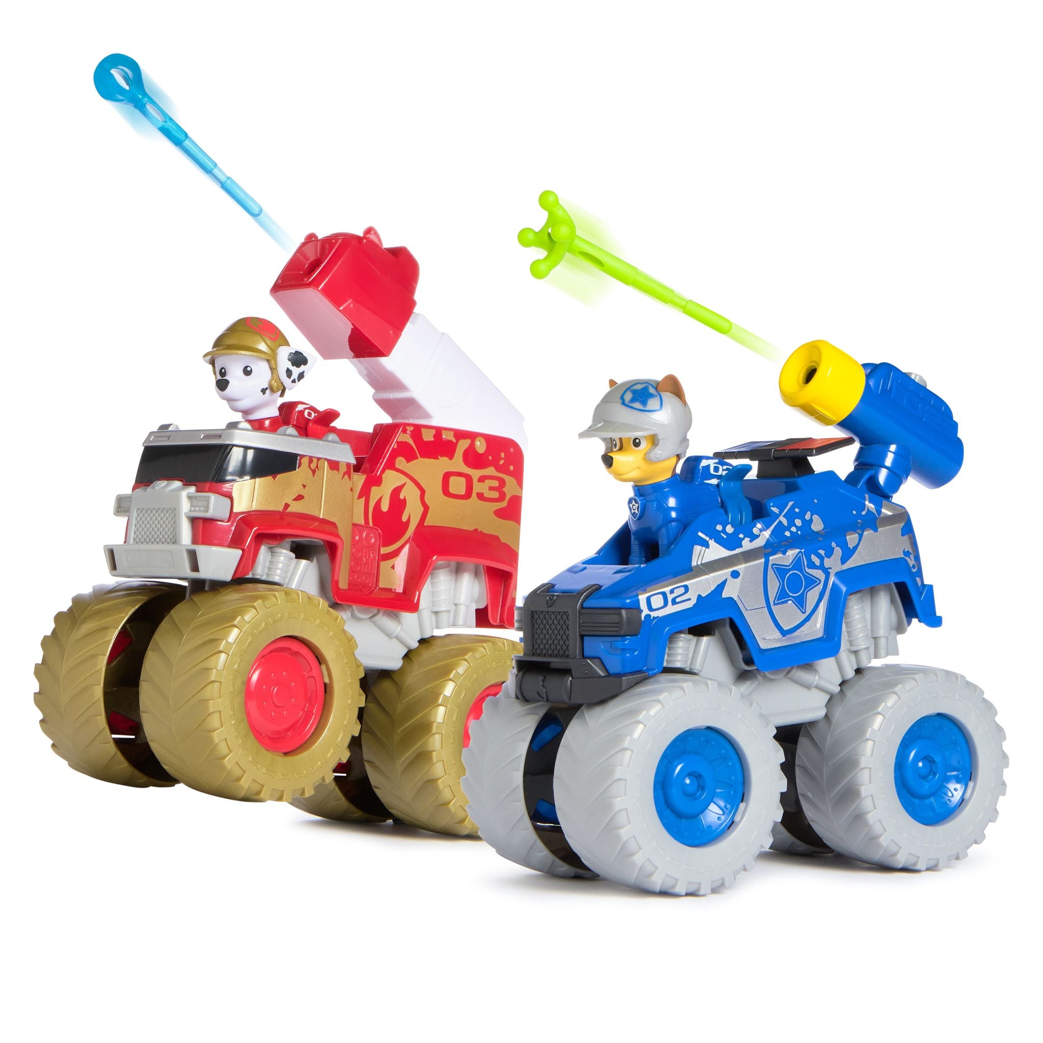 PAW Patrol Chase & Marshall Metallic Rescue Wheels Team Pack for Kids