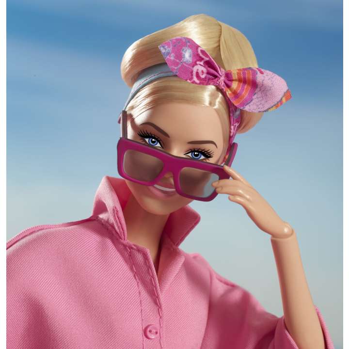 Hot! Collectible Barbie Doll Inspired by Margot Robbie in Barbie The Movie in Pink Boiler Suit