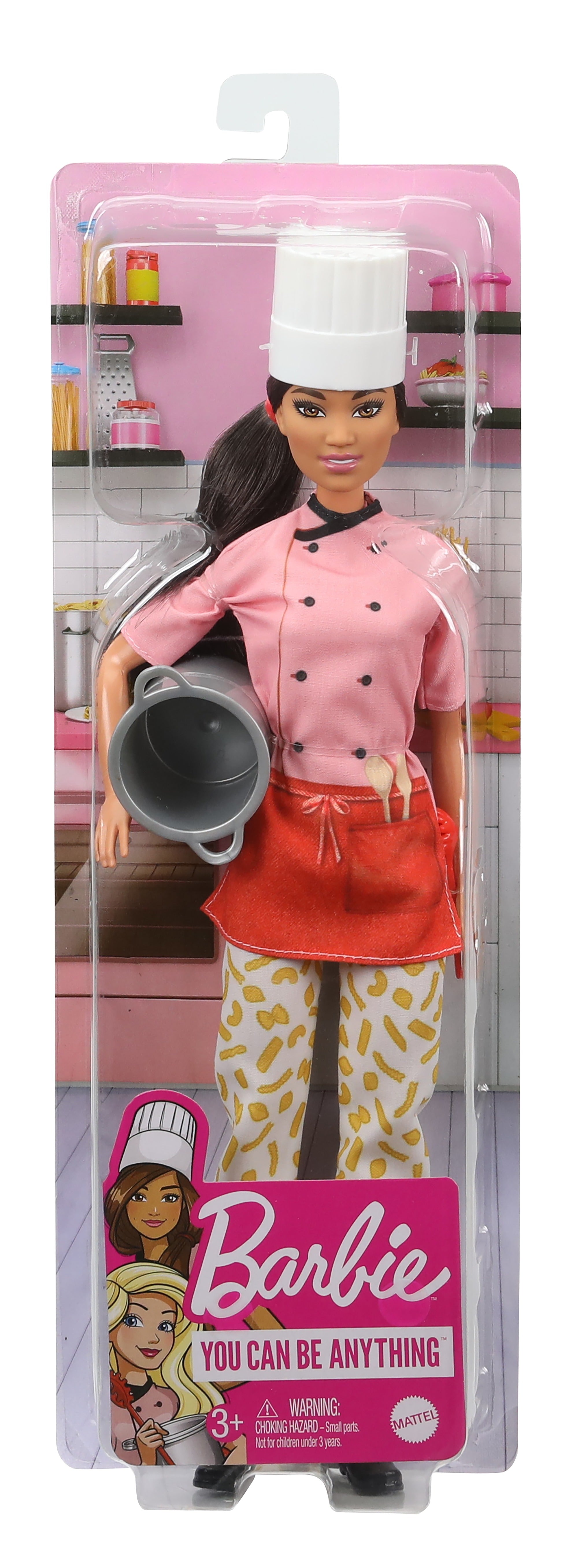Hot Sale! Barbie Doll for Girls - 12-Inch Pasta Chef Career Toy