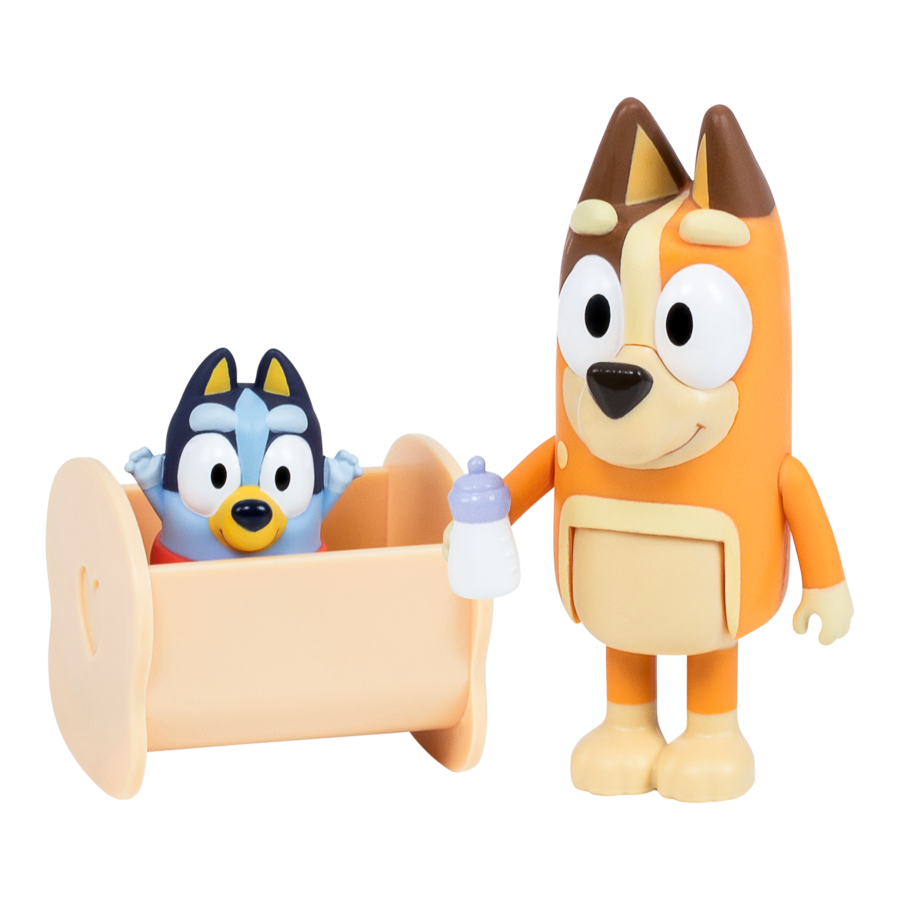 Hot! Bluey Season 10 2-Pack Figure - Baby Bluey & Chilli