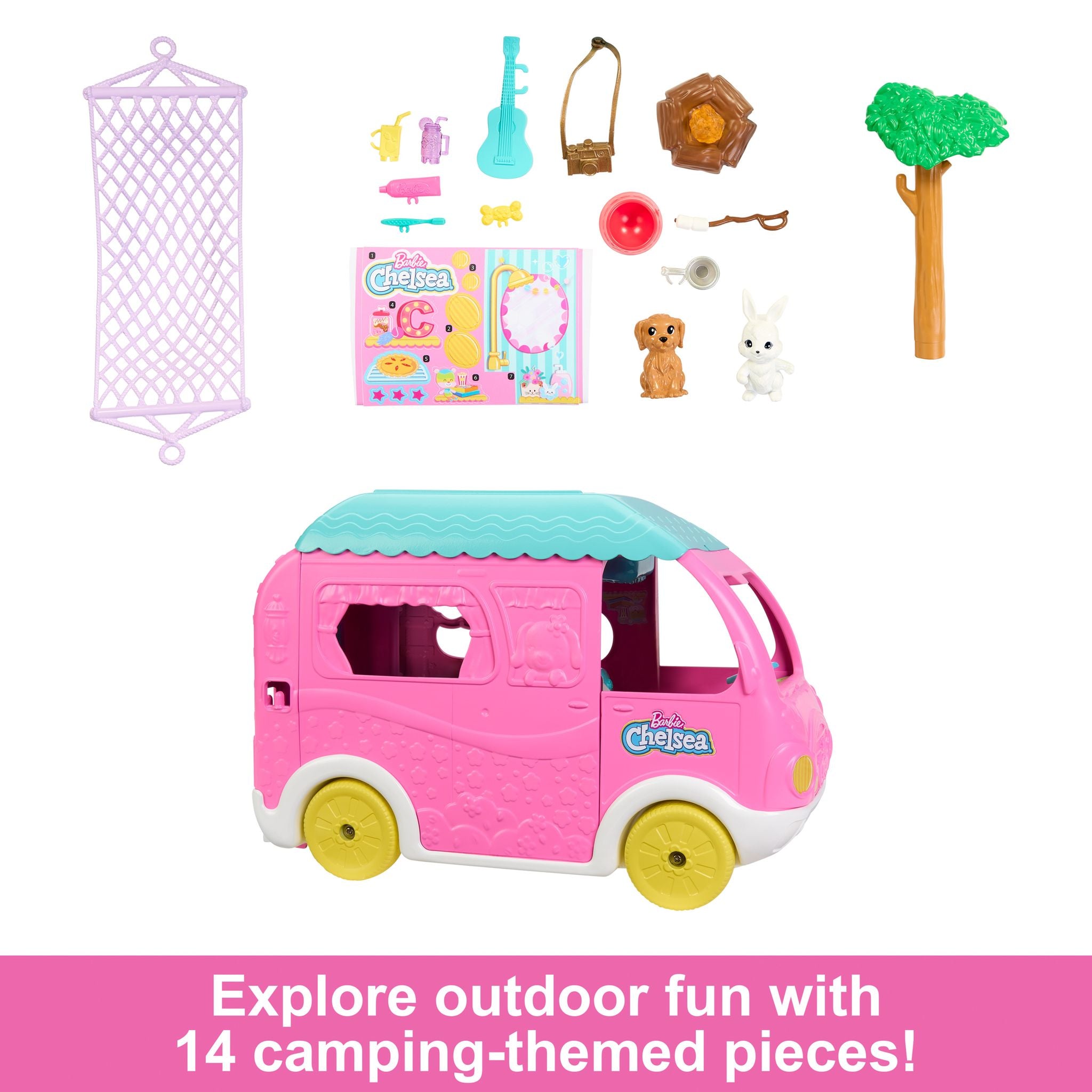 Barbie Chelsea's 2 - in - 1 Transformable Campervan for Kids' Adventures