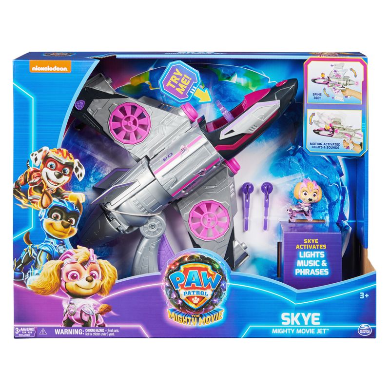 PAW Patrol The Mighty Movie Skye's Deluxe Rescue Jet - Ideal Gift!