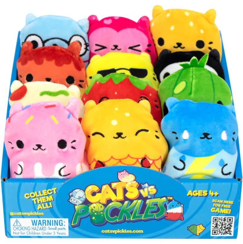 Hot Sale! Assorted Styles of Cats Vs Pickles Beans Plush Collectible Toys
