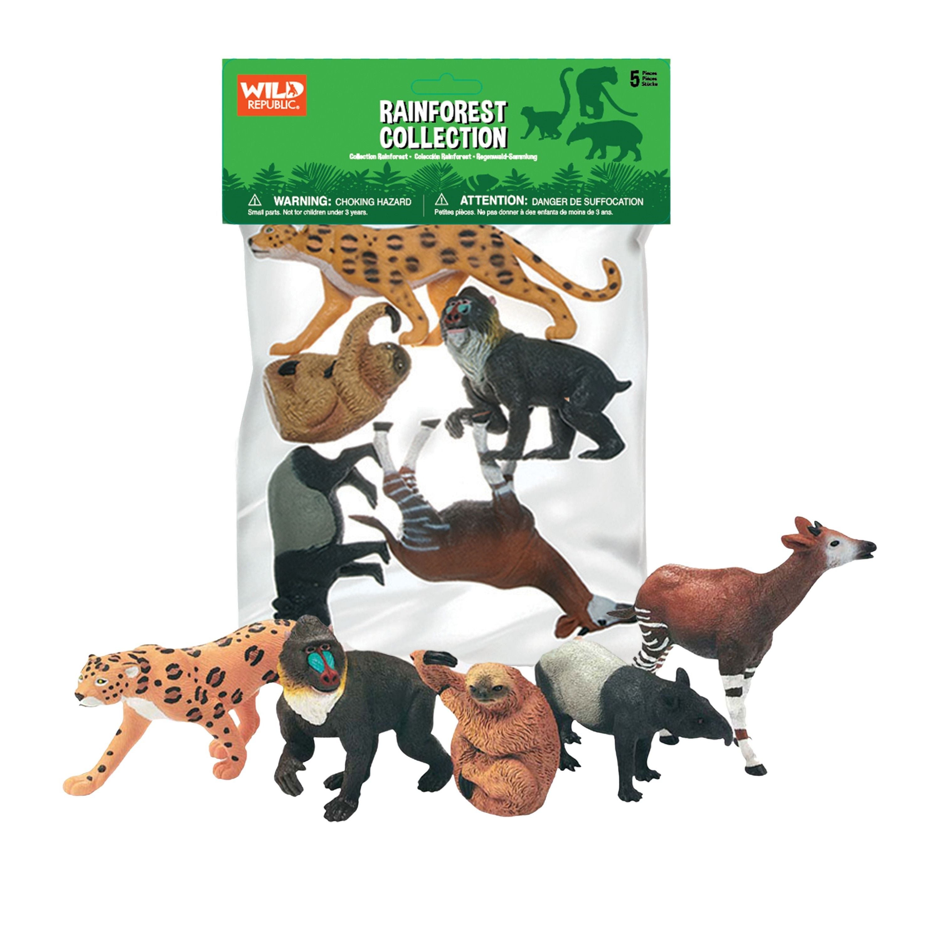 Wild Republic Rainforest Polybag Set - Ideal for Kids' Creative Adventures!