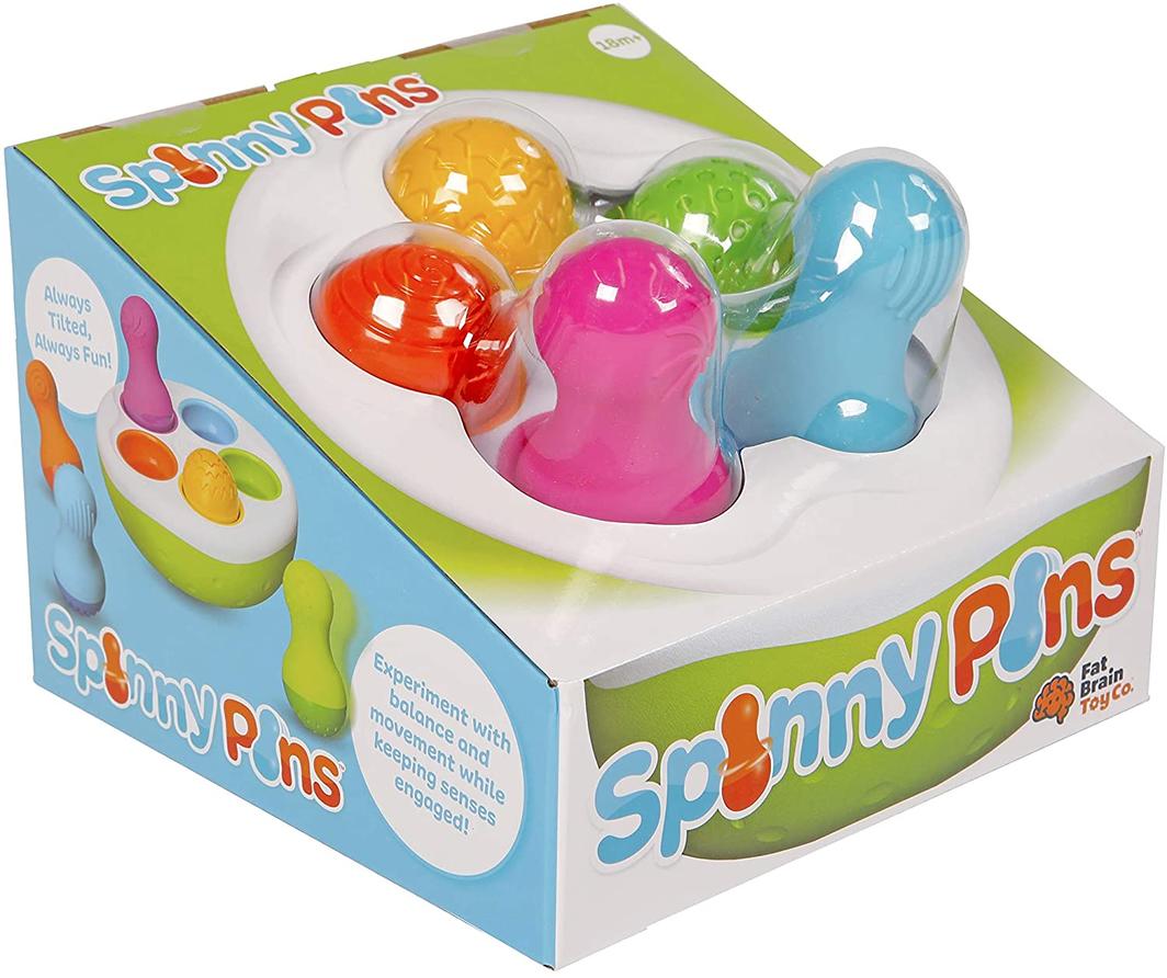 Fat Brain Toys: Fun and Textured Spinny Wobbling Pins
