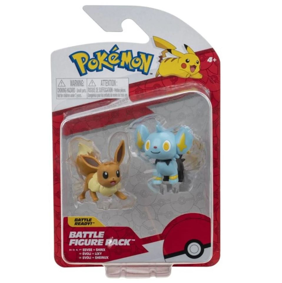 New Pokémon Battle Figure Set: Eevee and Shinx with Dynamic Articulation