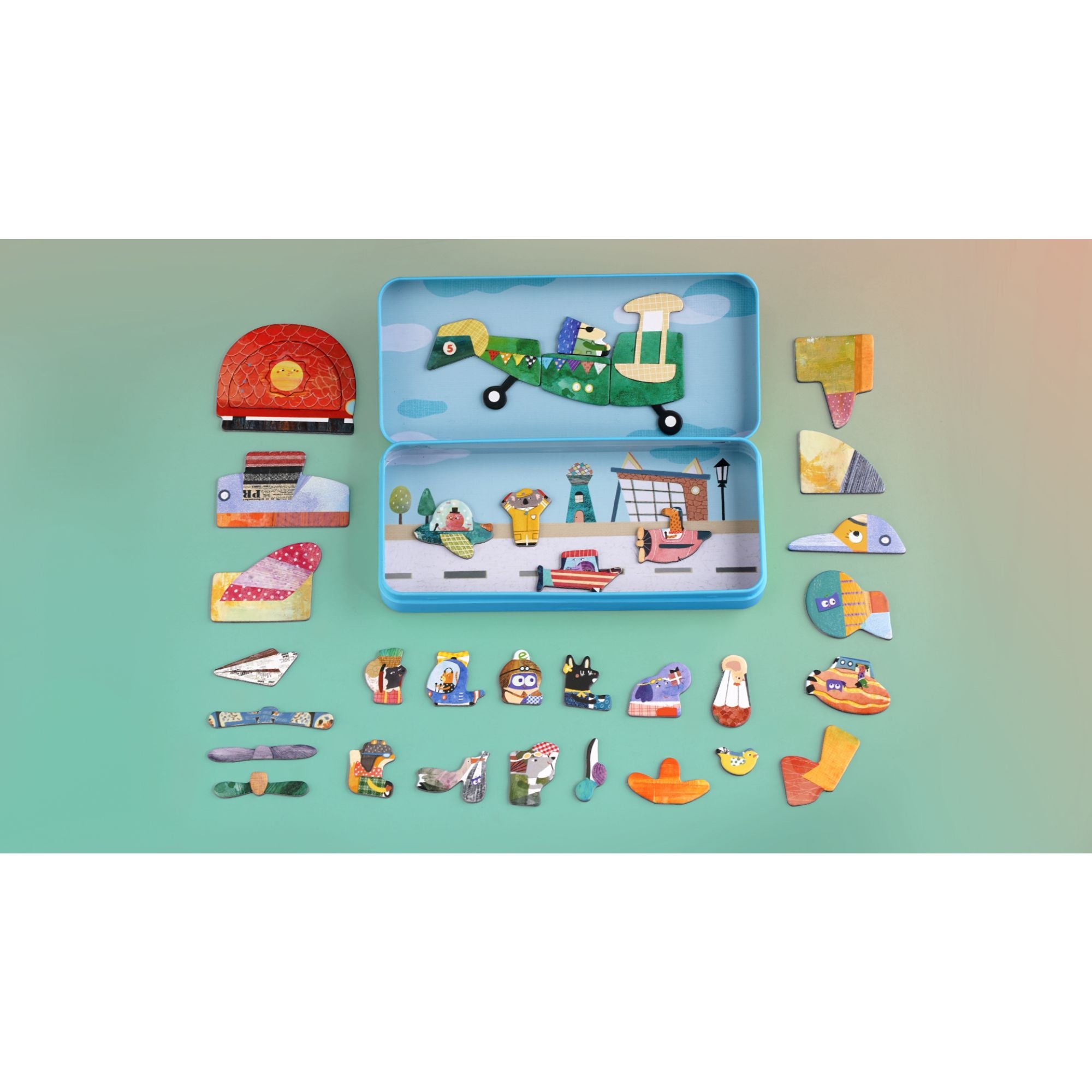 MierEdu Educational Magnetic Aircraft Puzzle Box for Kids