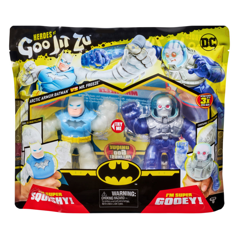 Hot Deal! Licensed DC S4 Heroes Of Goo Jit Zu Versus Pack - Arctic Armor Batman vs Mr. Freeze