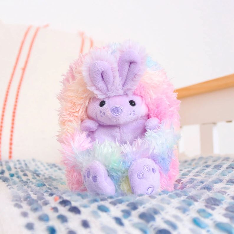 Hot! Curlimals Bo Bunny - Super Cute Interactive Plush