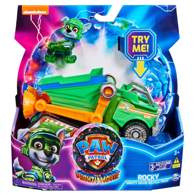 Hot! PAW Patrol Rocky's Mighty Movie Recycle Truck