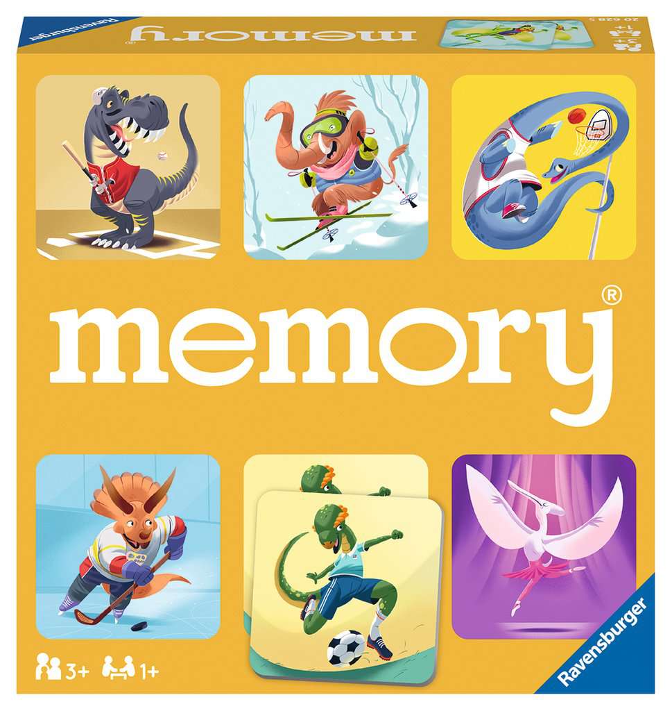 Hot! Ravensburger Dinosaur Sports Memory Game