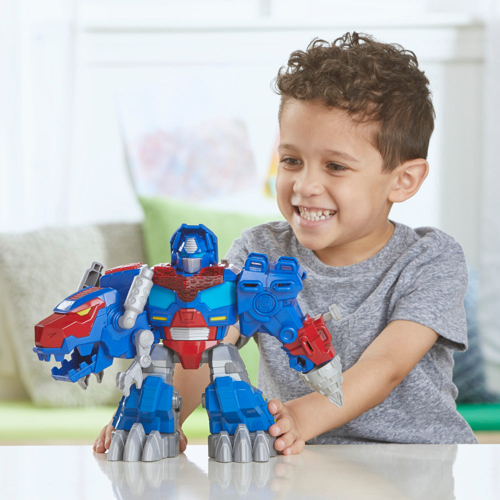 Hot Deal! Transformers Dinobot Adventures Optimus Prime T-Rex Converting Toy for Kids