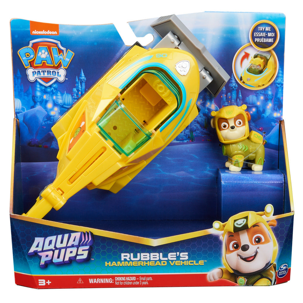 Hot! PAW Patrol Rubble's Aqua Hammerhead Rescue Vehicle