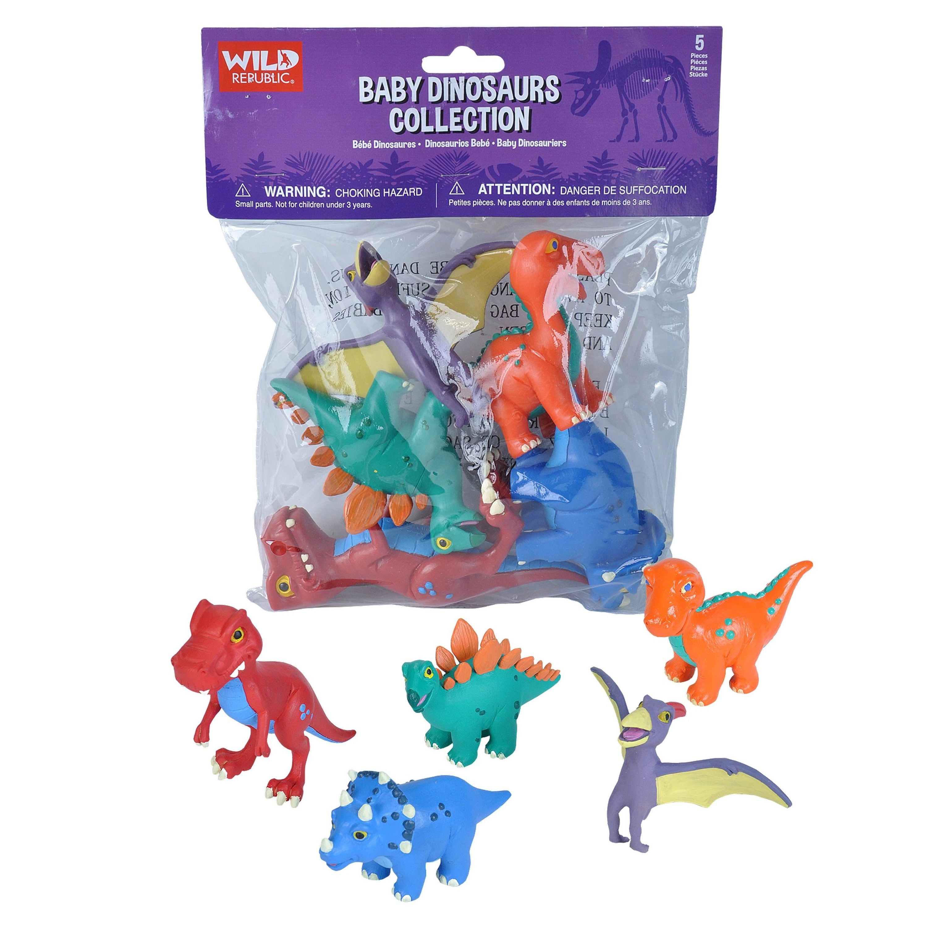Wild Republic Baby Dinosaur Polybag - Great for Kids' Imagination