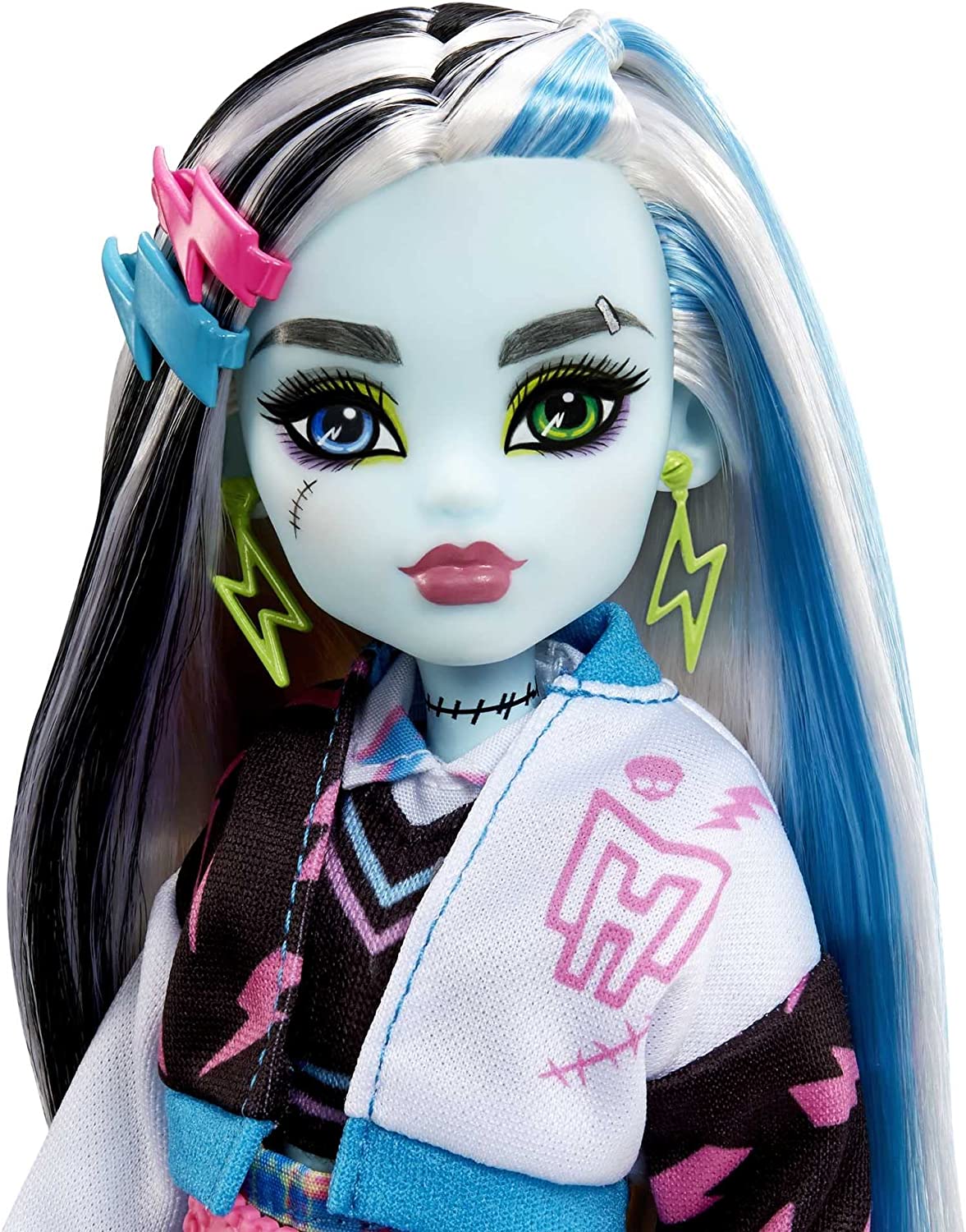 Monster High Frankie Stein Doll with Electrifying Fashion and Pet