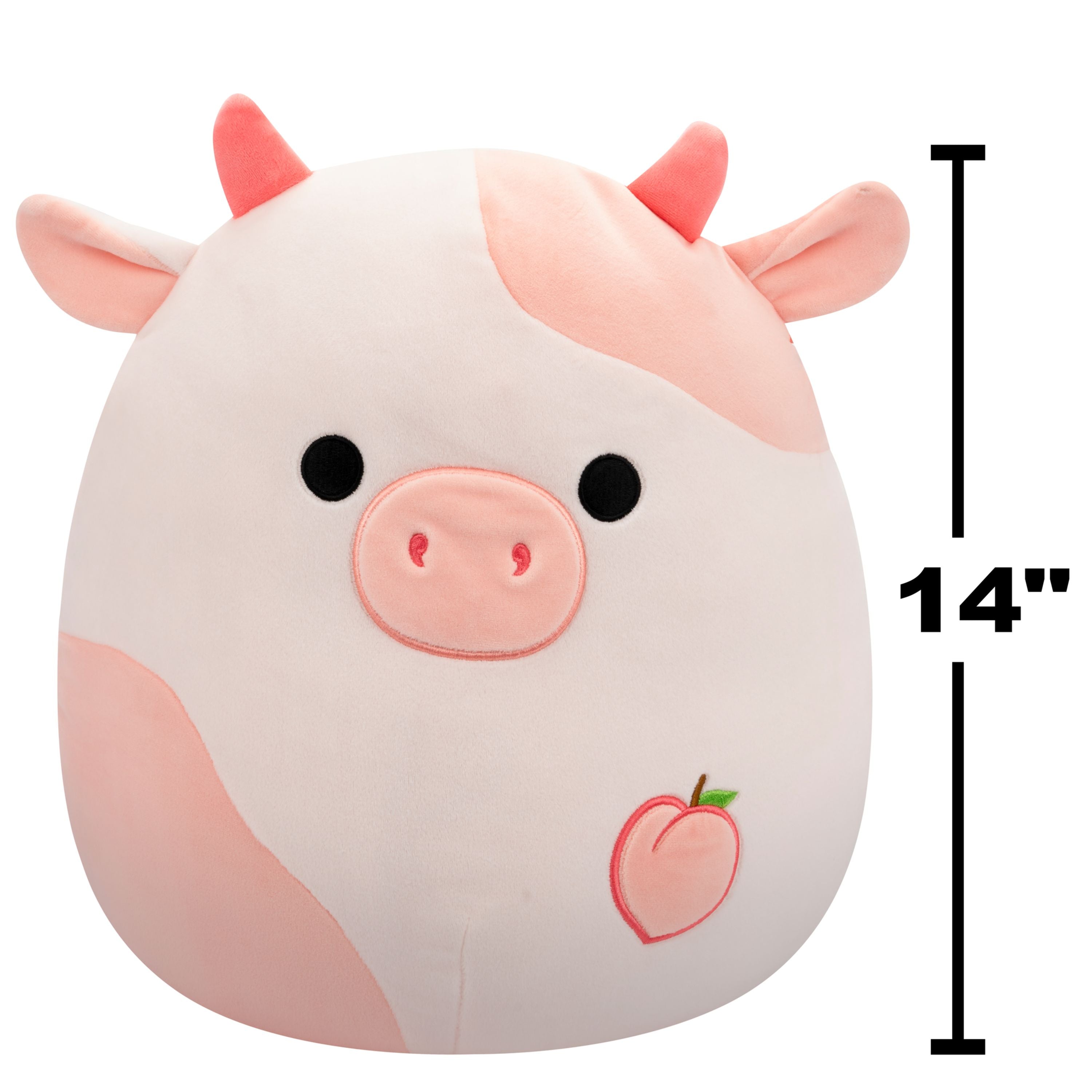 Hot Deal! 14-Inch Squishmallows S20 Lilac Peach Cow Plush Toy