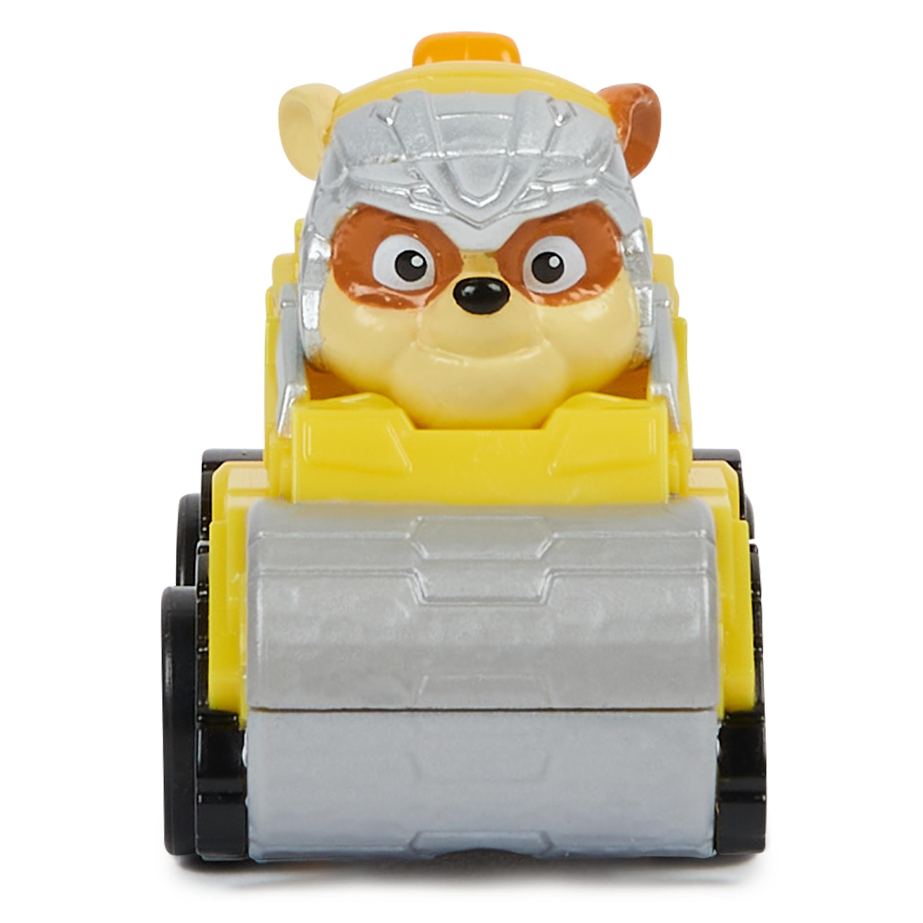 PAW Patrol The Mighty Movie Pup Squad Racers - Rubble Toy Cars, Perfect for Kids' Adventures