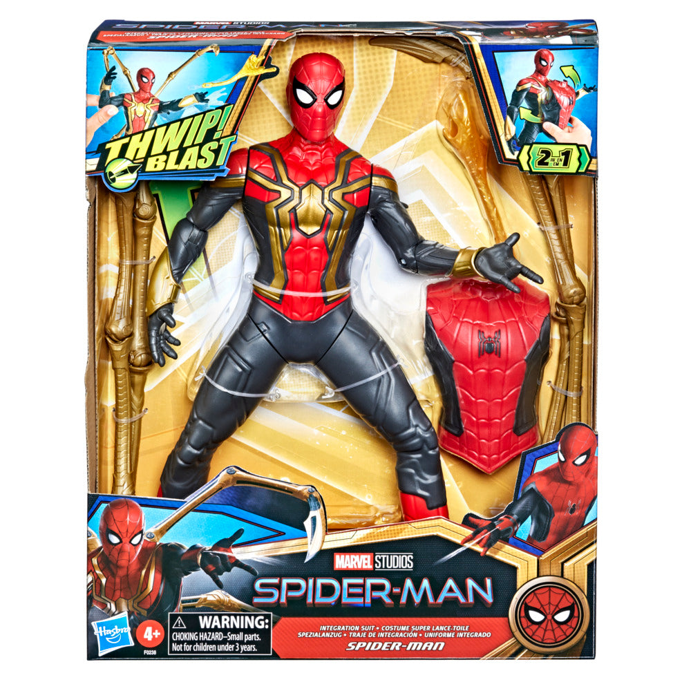 13-Inch Deluxe Marvel Spider-Man Thwip Blast Integrated Suit Action Figure