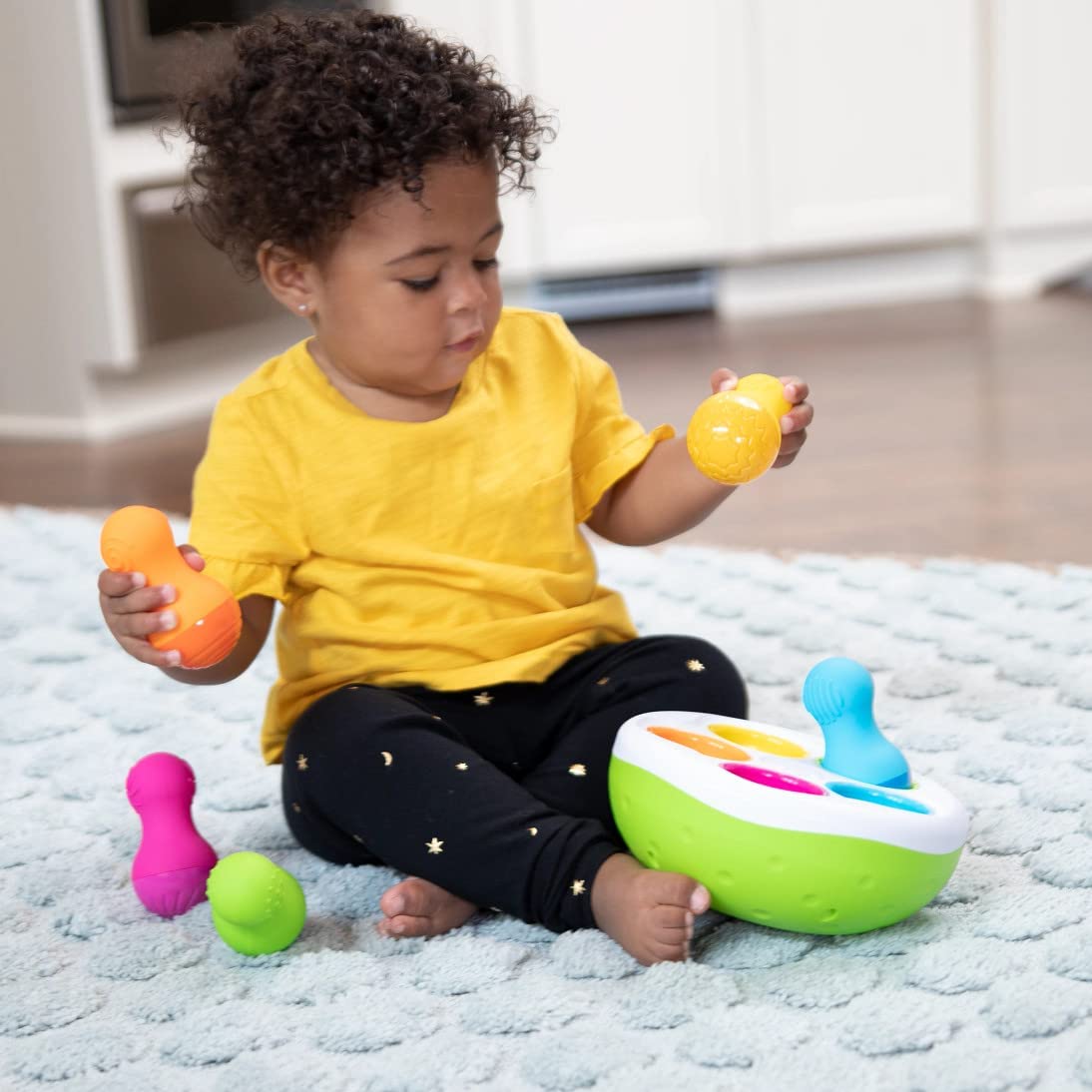 Fat Brain Toys: Fun and Textured Spinny Wobbling Pins