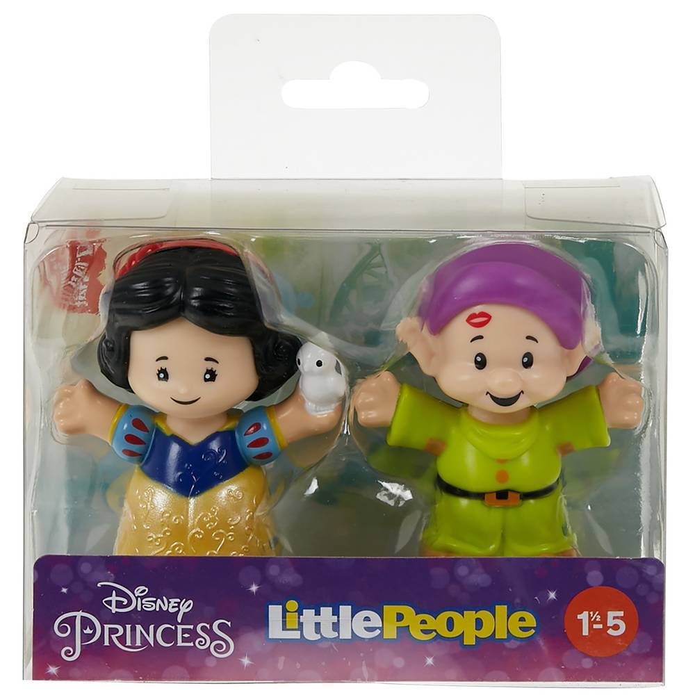Fisher-Price Little People Disney Princess Figures: Snow White & Dopey Set - Great for Toddlers