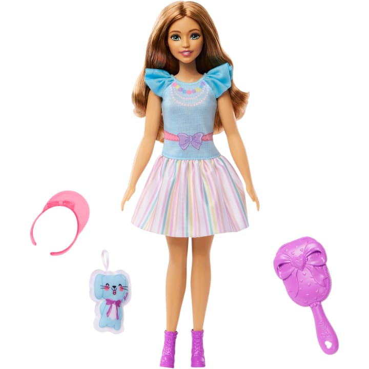 Hot Deal! My First Barbie - Teresa Doll with Bunny for Preschoolers