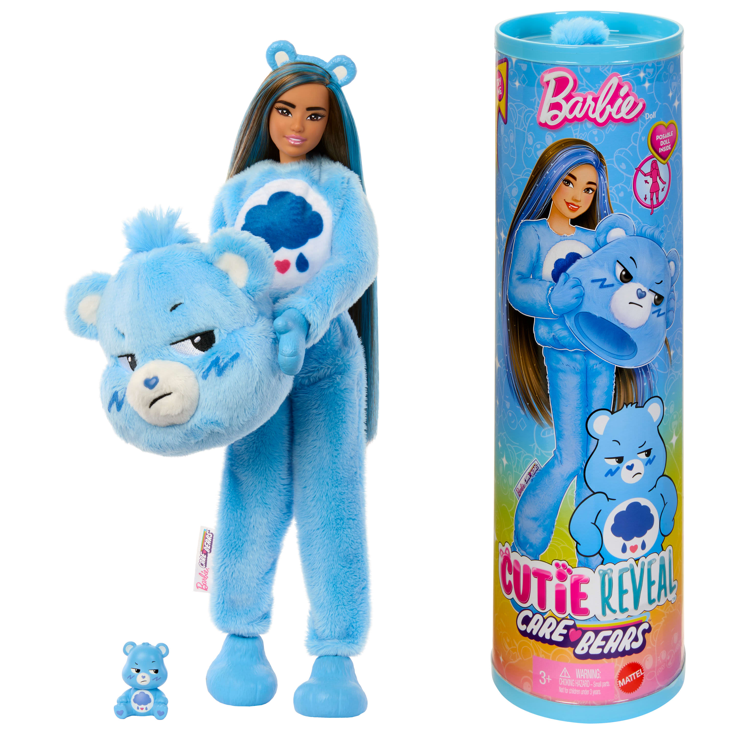 Hot Deal! Blue Barbie Cutie Reveal Care Bears Surprise Collectible Doll