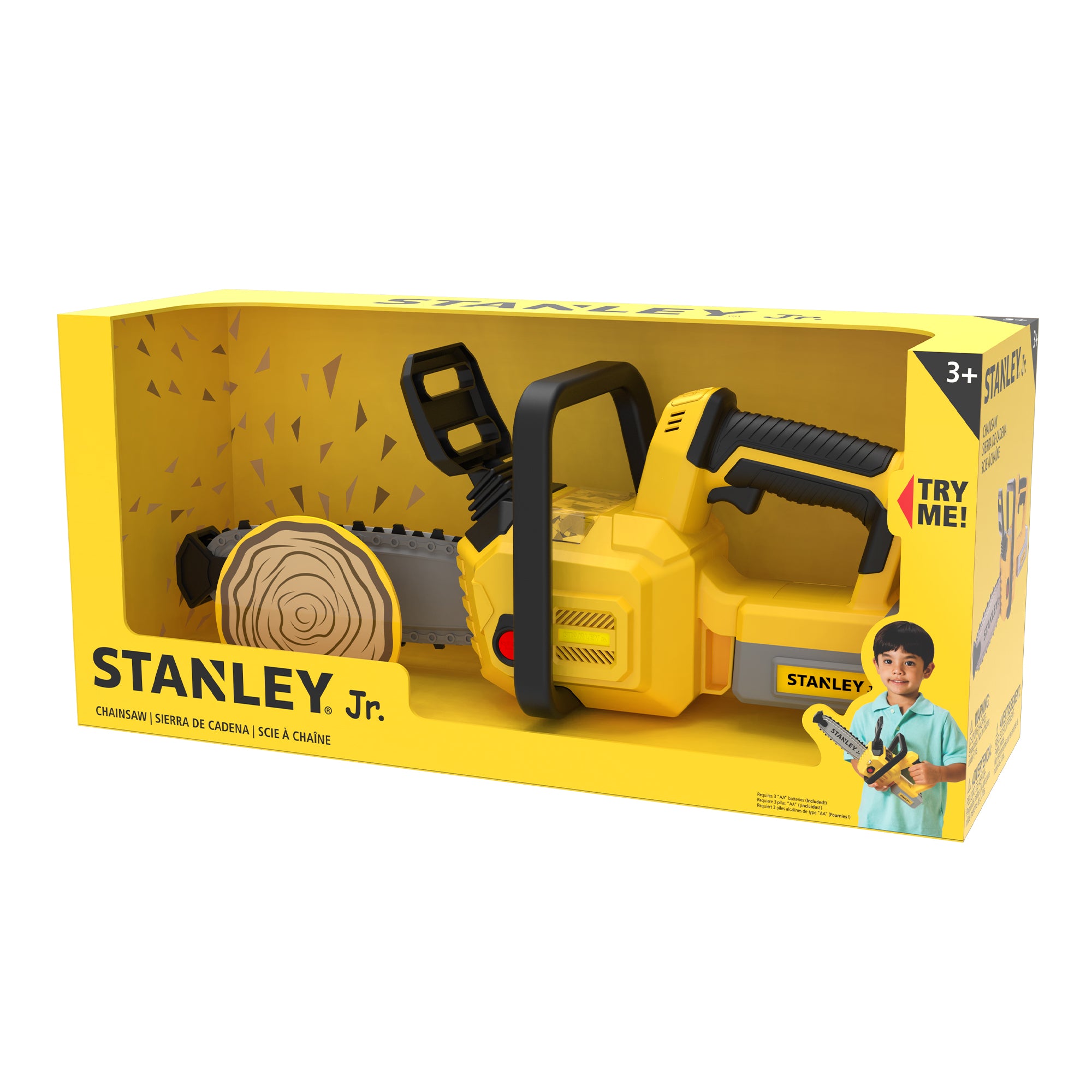 Hot! Stanley Jr. Battery-Operated Deluxe Chainsaw Toy