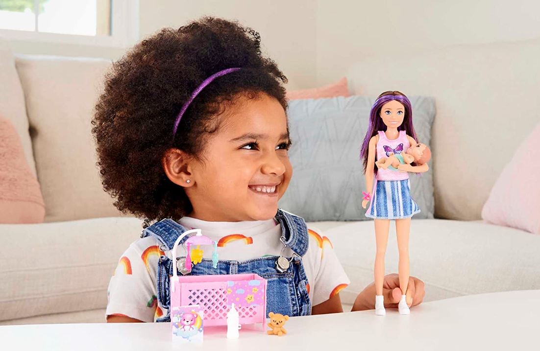 Hot Deal! Barbie Skipper Babysitters Inc. Sleepy Baby Doll Playset for Kids