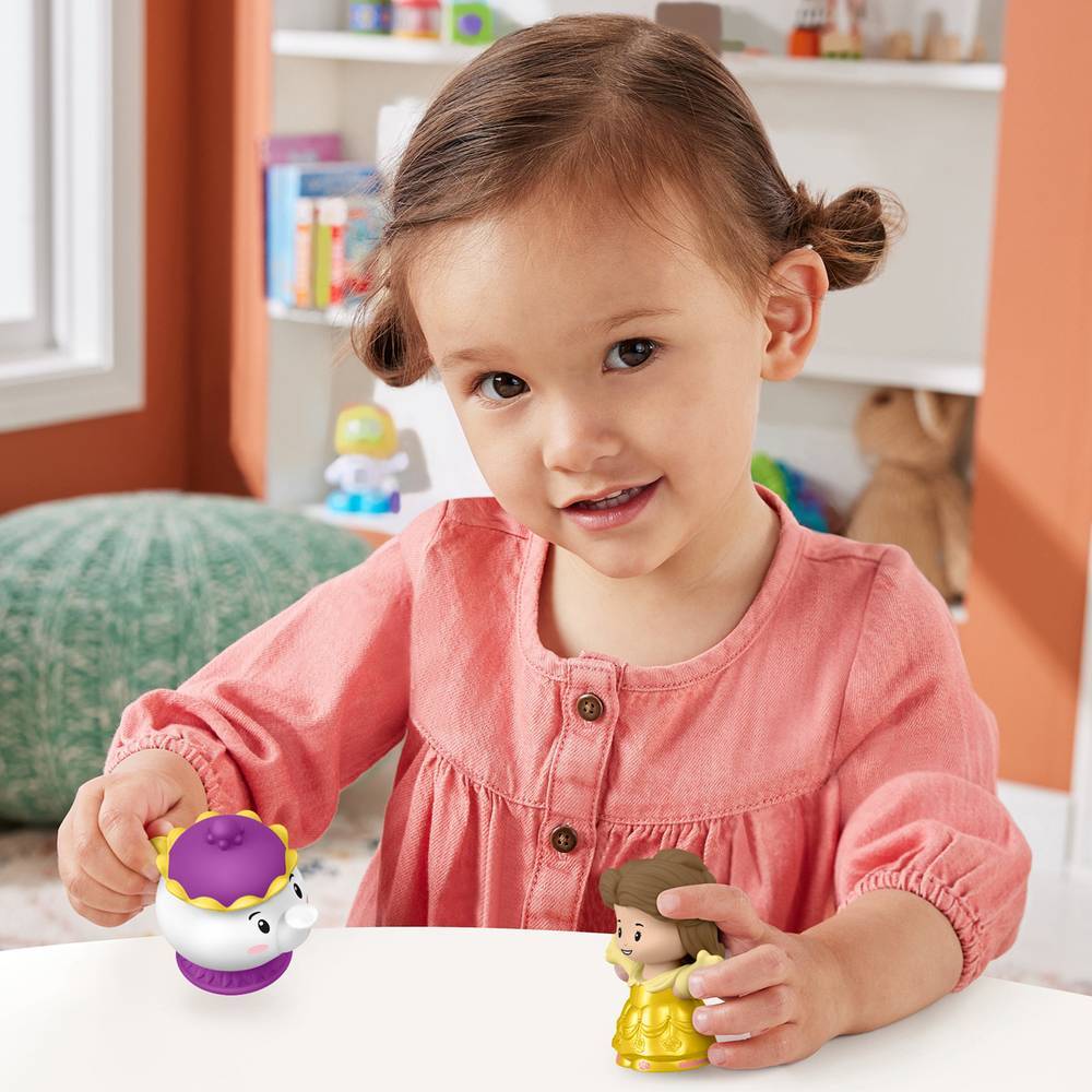 Fisher-Price Little People Disney Princess Toy Set - Belle & Mrs Potts for Toddlers