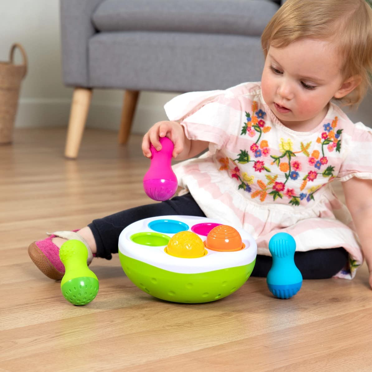 Fat Brain Toys: Fun and Textured Spinny Wobbling Pins