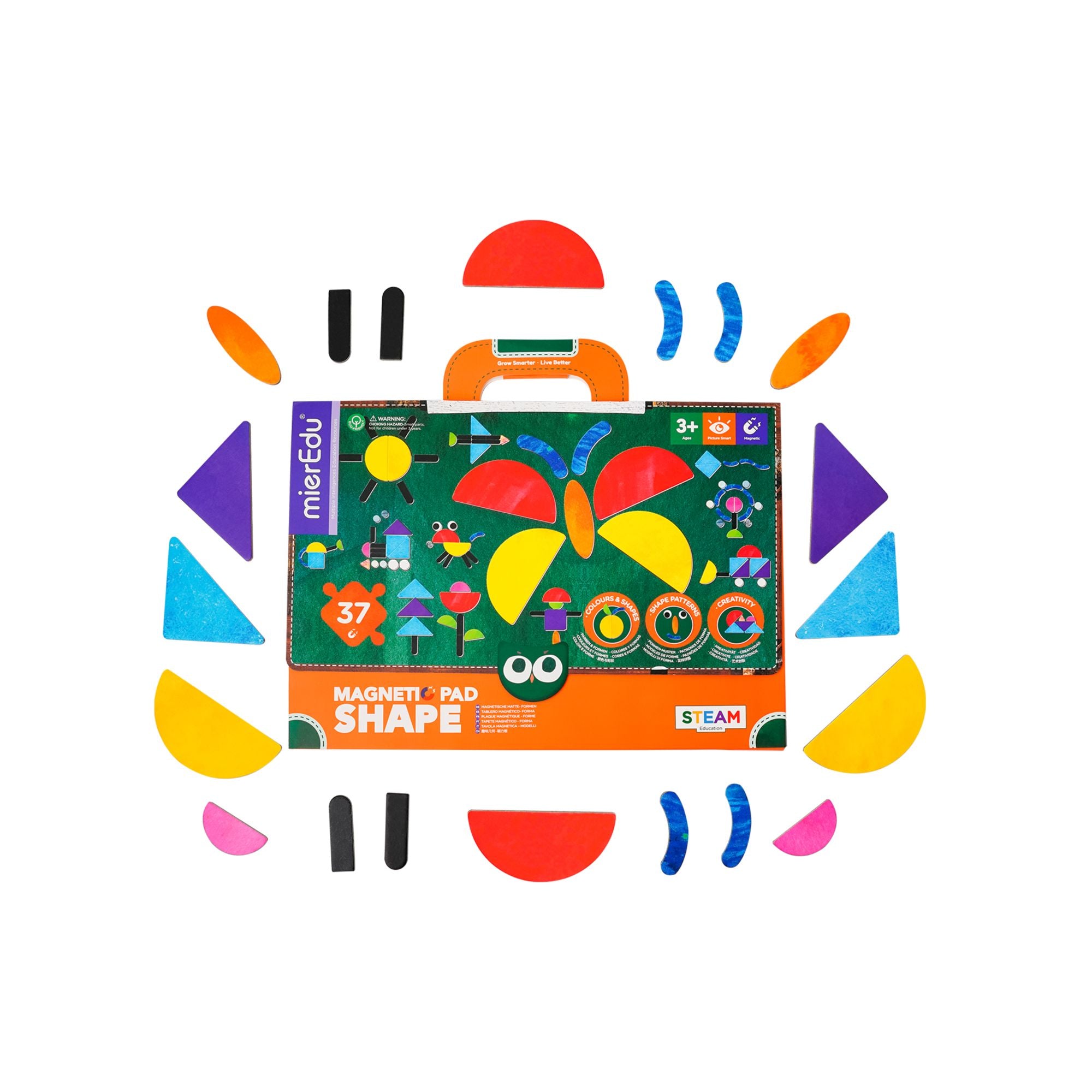 MierEdu Colorful Magnetic Pad - Imaginative Shapes Puzzle for Kids