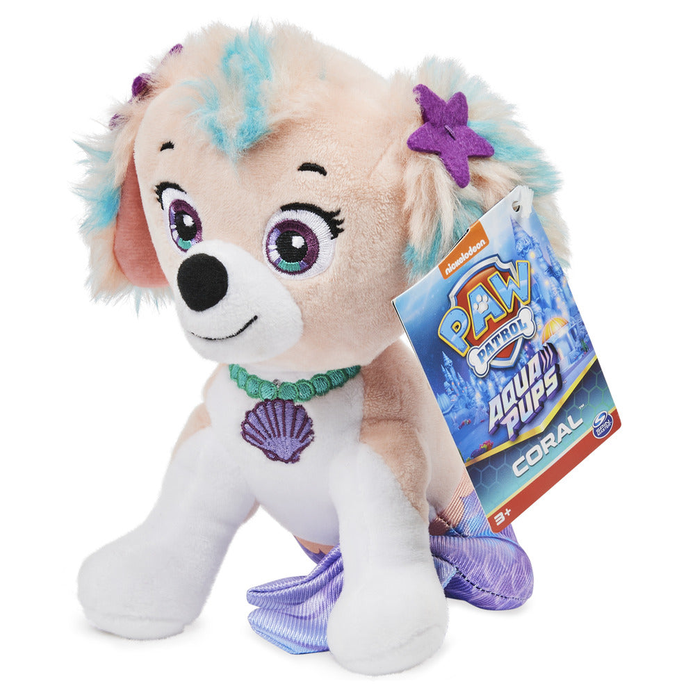 Hot! PAW Patrol Aqua Pups Coral 8 - Inch Basic Plush