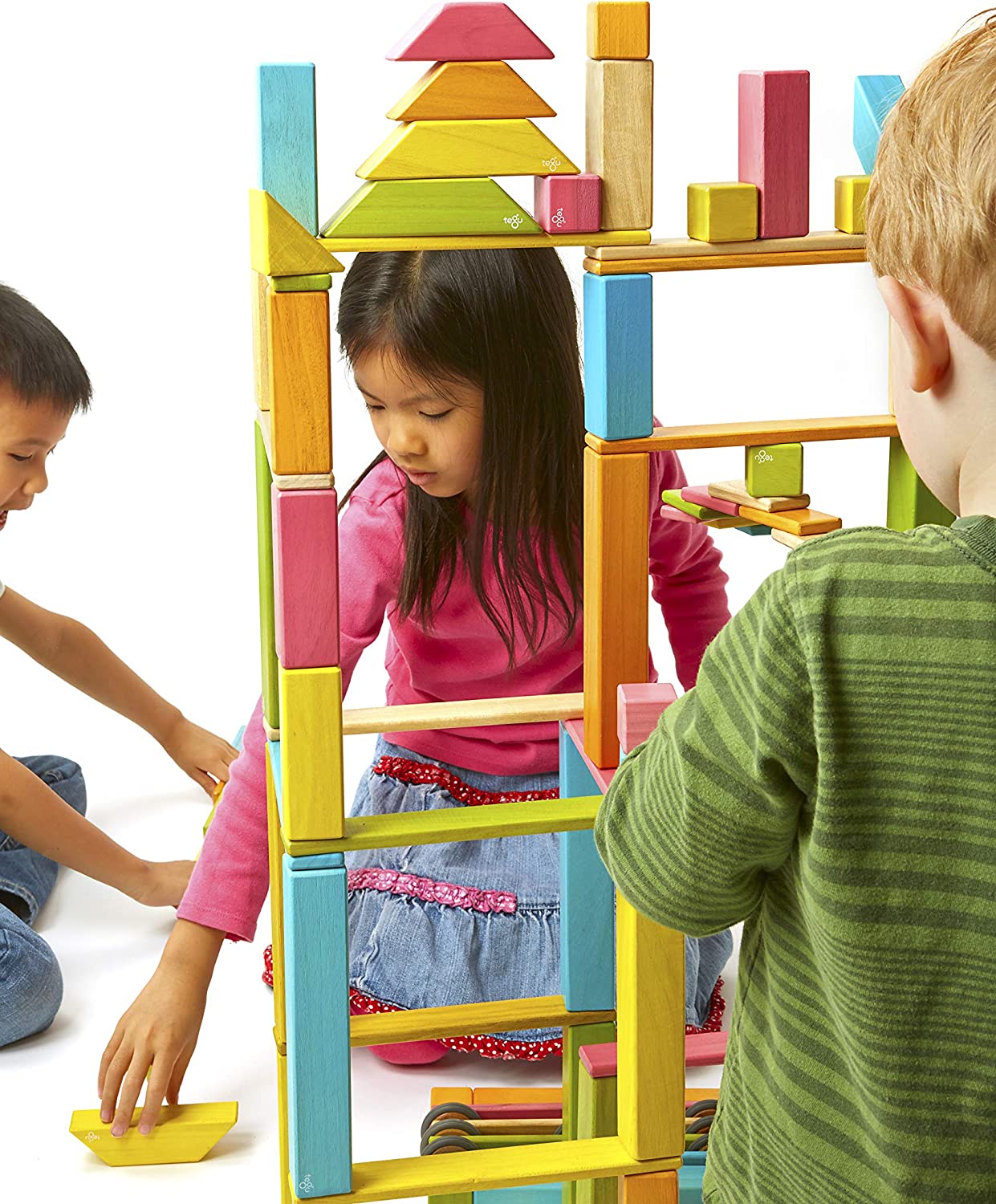 Hot Sale! 24-Piece Tegu Magnetic Wooden Building Blocks Set in Various Tints