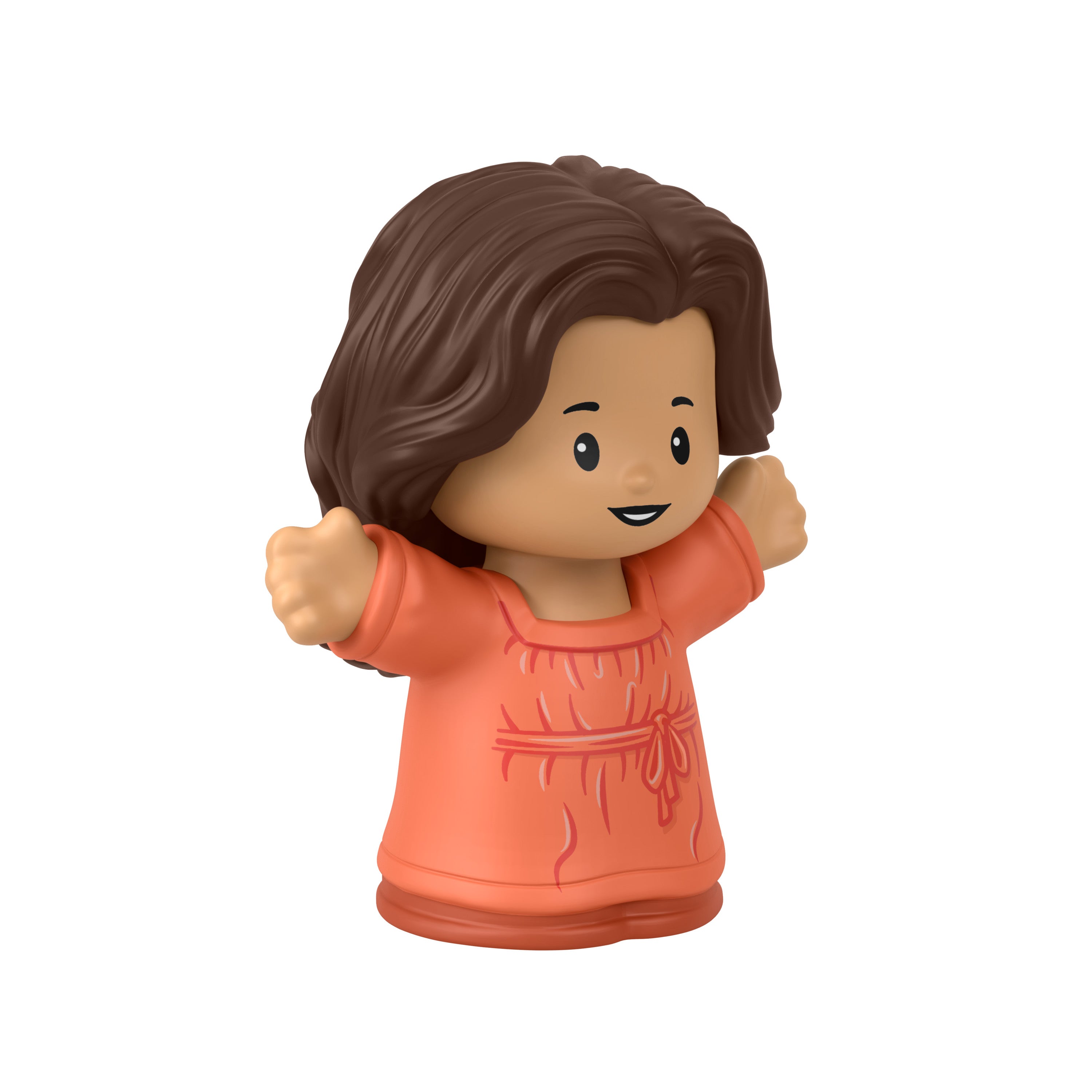 Fisher-Price Little People Toy - Orange Lady Character Figure, Ideal for Toddlers' Imaginative Play