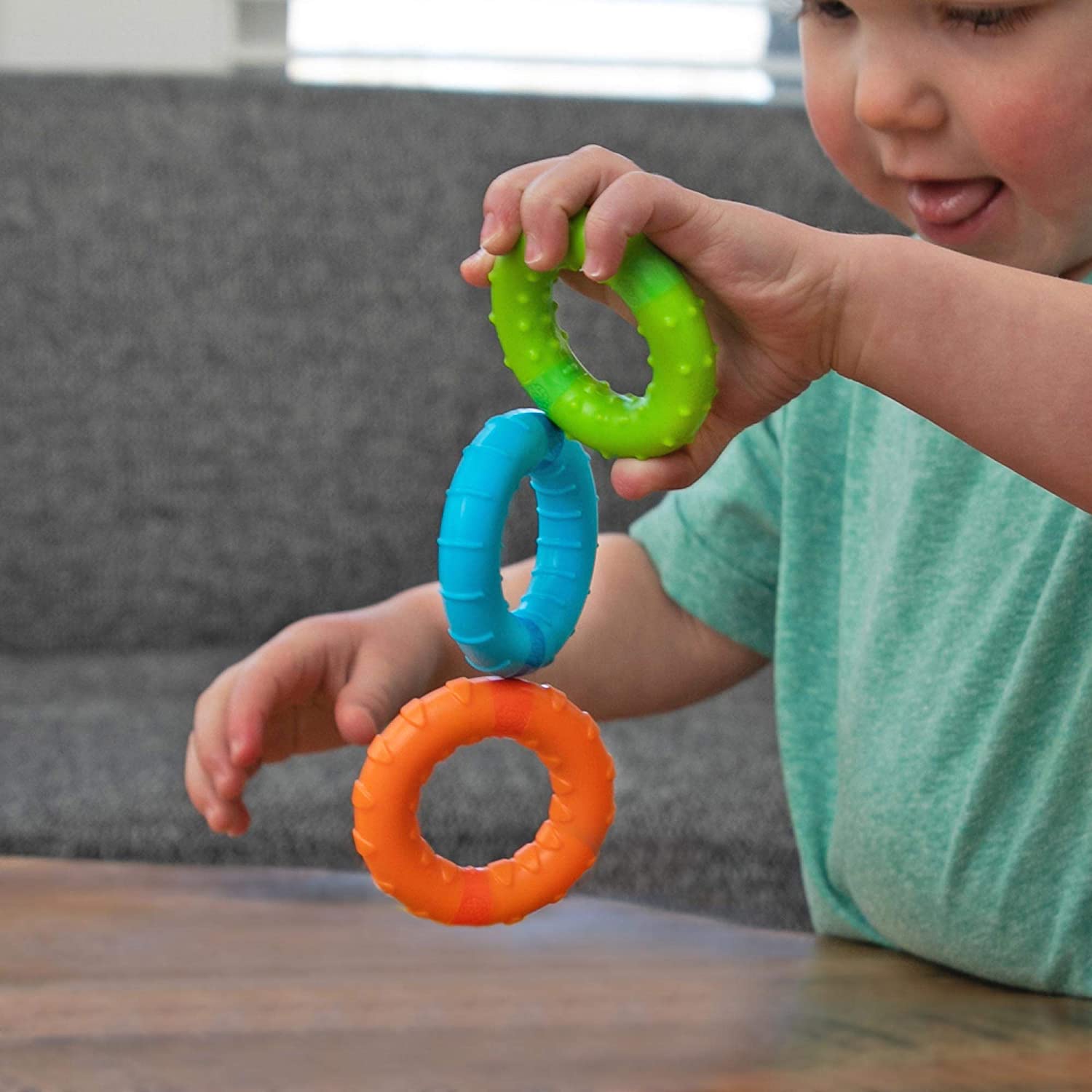 Hot Sale! Fat Brain Toys Magnetic Silly Rings Set for Sensory Play