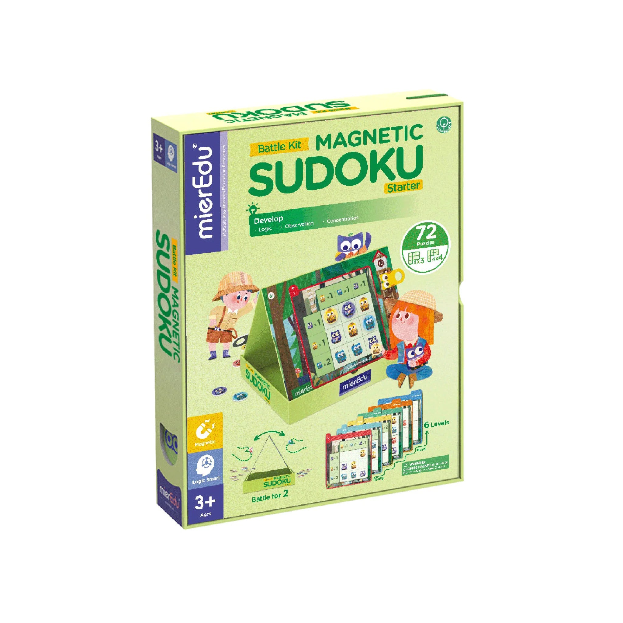 Hot Deal! MierEdu Starter Kit for Magnetic Sudoku Battle, Ideal for 3+ Kids