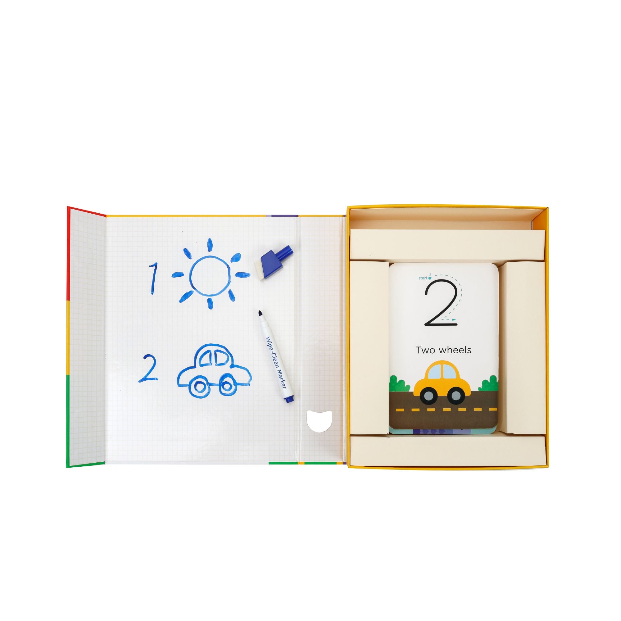 Hot Sale! MierEdu Portable Wipe Clean Number Activity Set for 3 - 6 Year - Old Kids