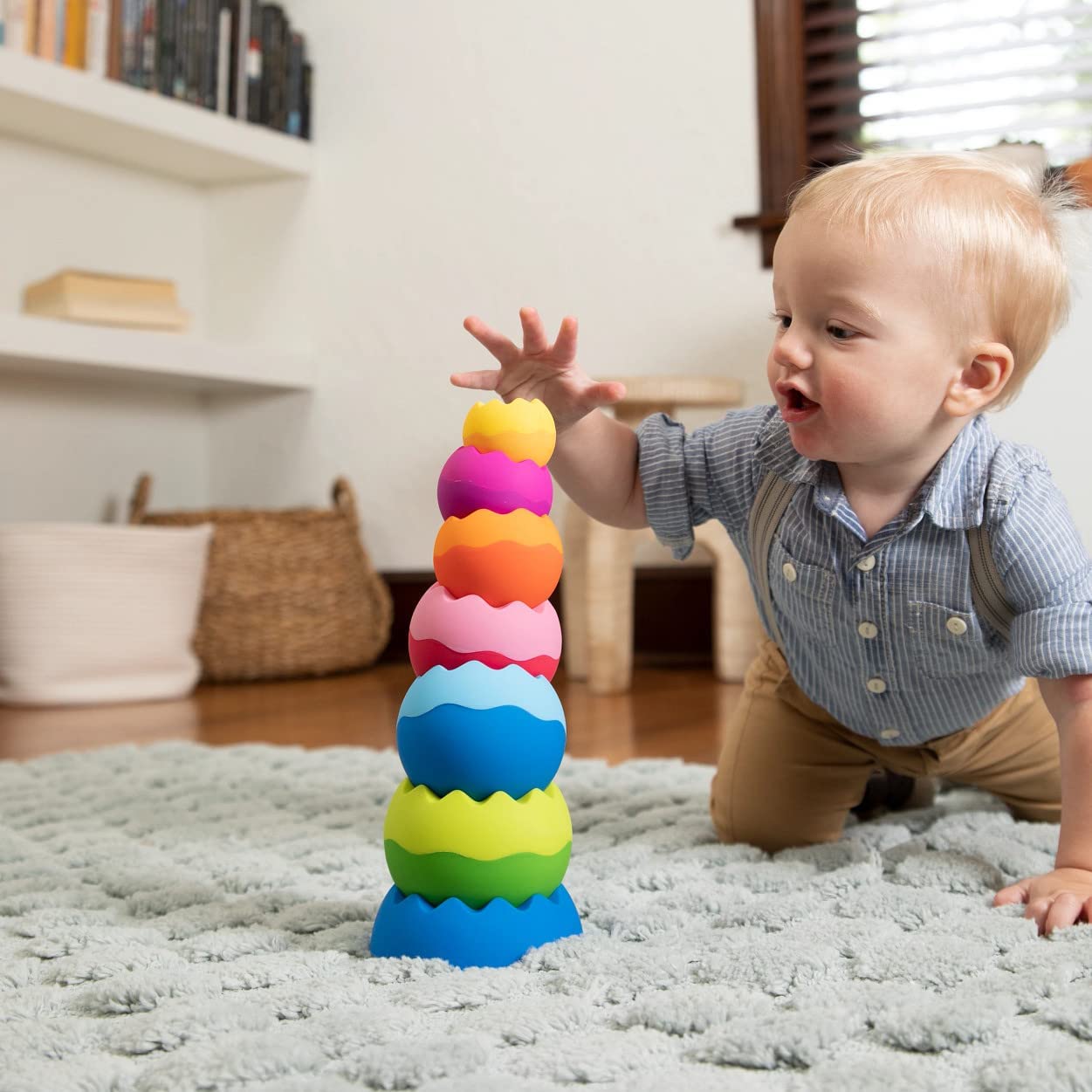 Fat Brain Toys Tobbles Neo: Colorful and Tactile Creative Toy