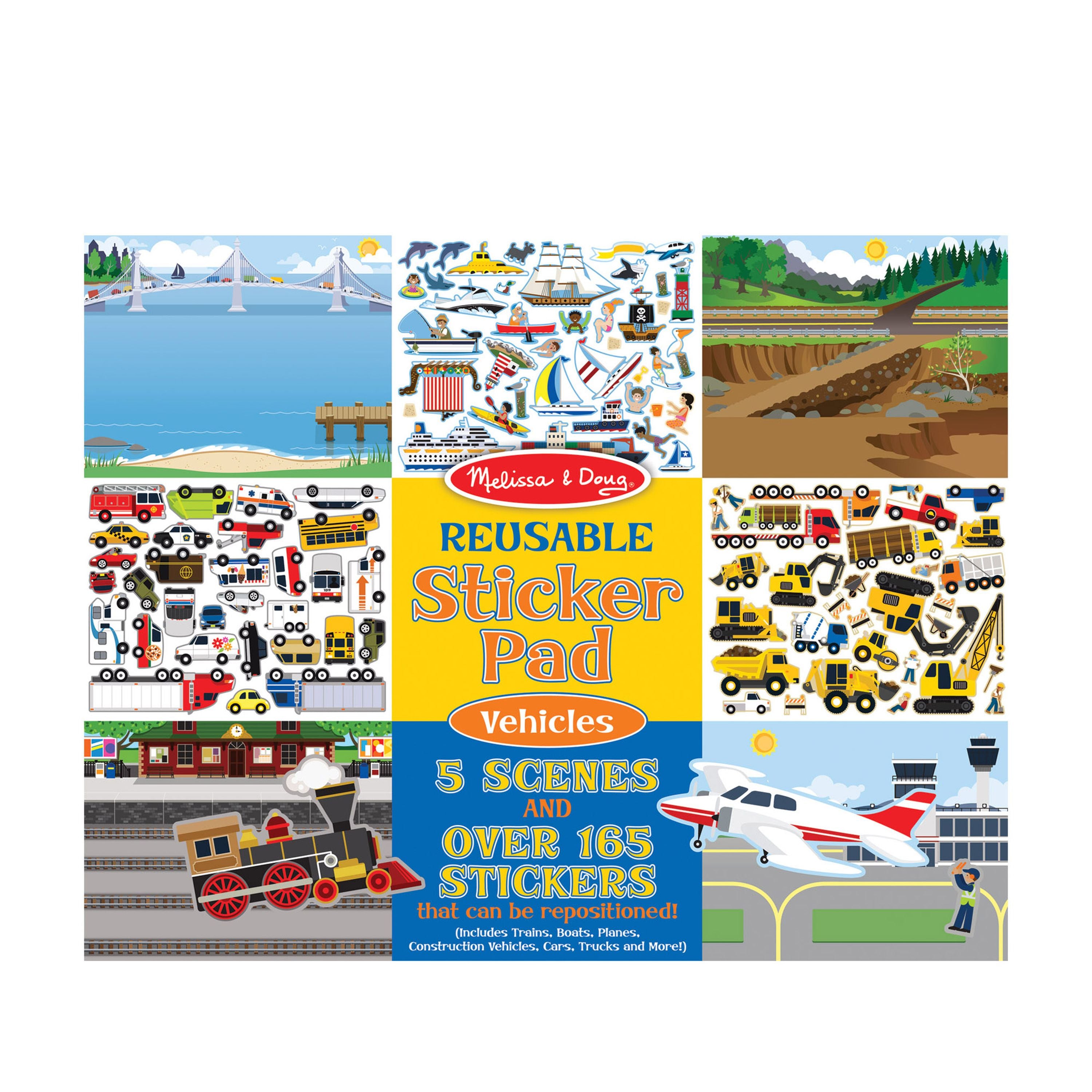 Hot Deal: Melissa & Doug Reusable Vehicle Sticker Pad for Kids