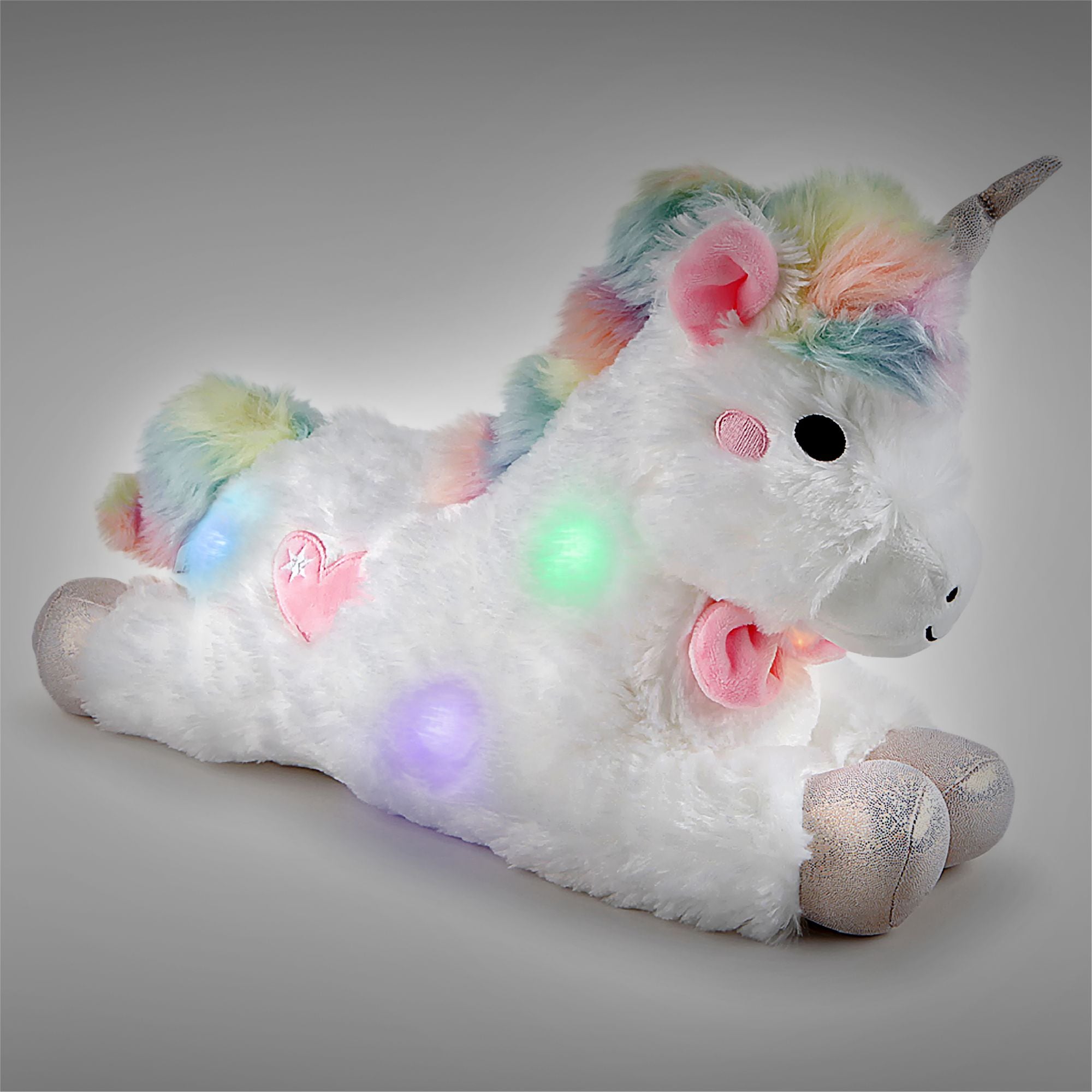 15-Inch F.A.O. Schwarz Glow Brights Soft and Magical Plush Unicorn