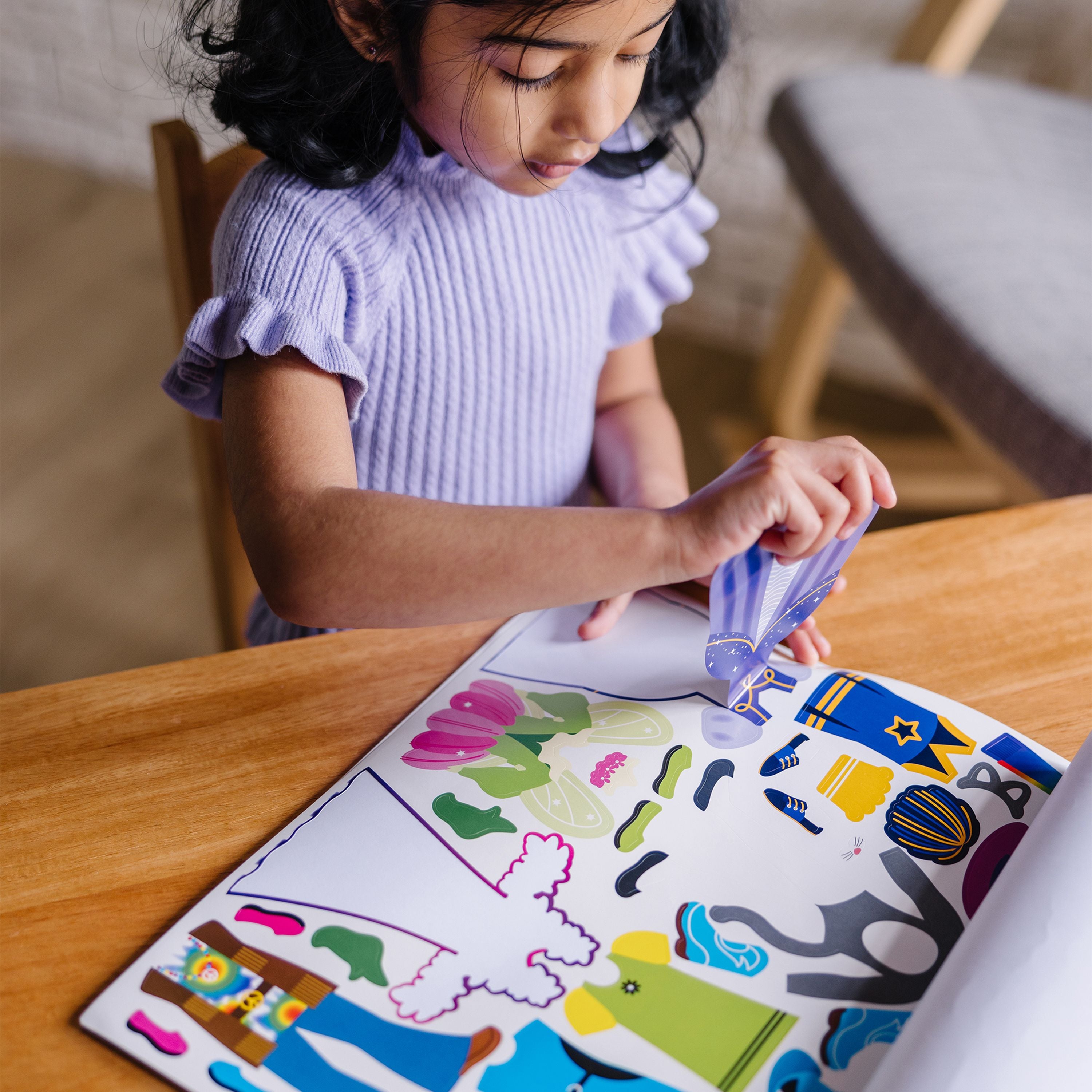 Hot! Melissa & Doug Reusable Dress - Up Sticker Pad