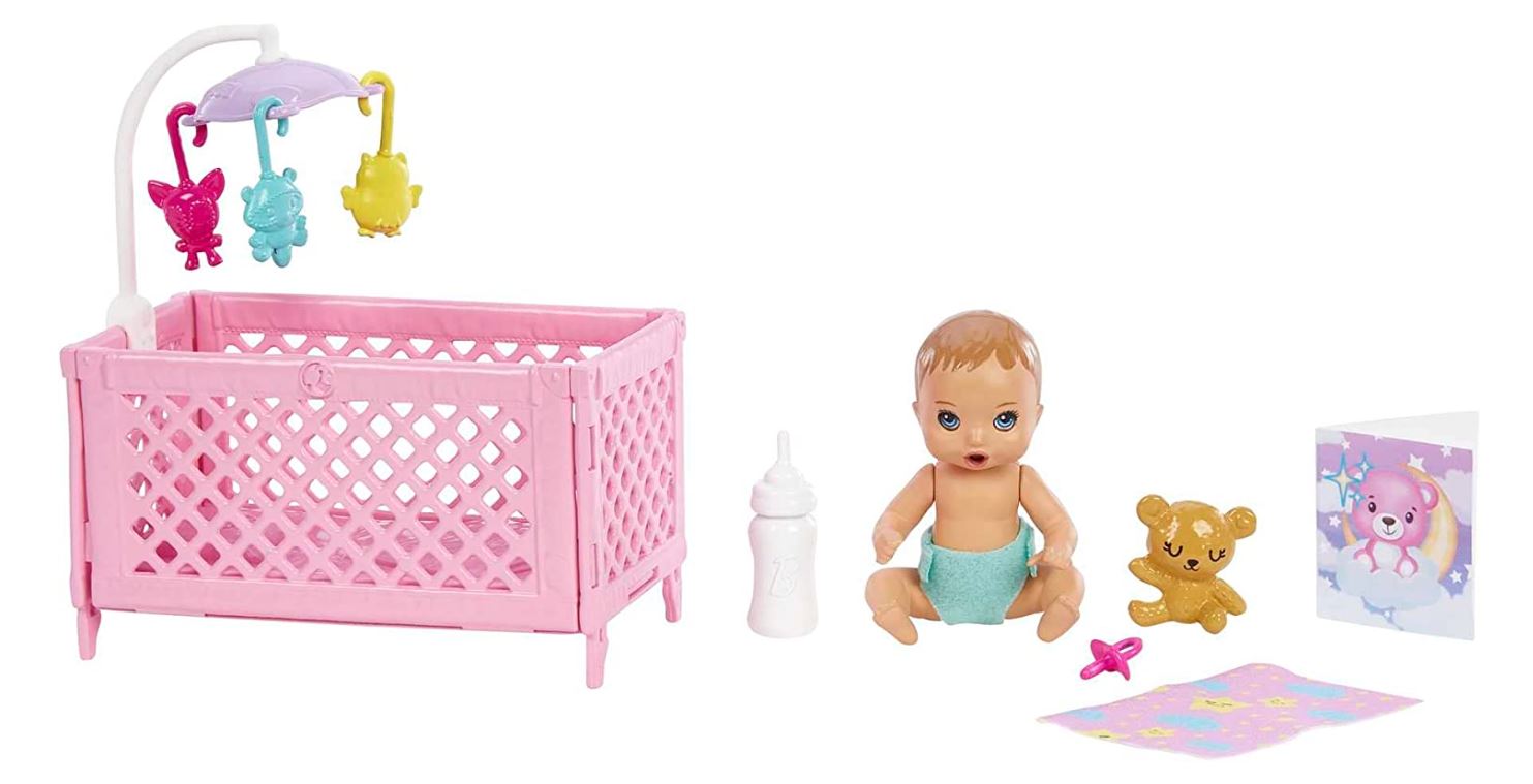Hot Deal! Barbie Skipper Babysitters Inc. Sleepy Baby Doll Playset for Kids