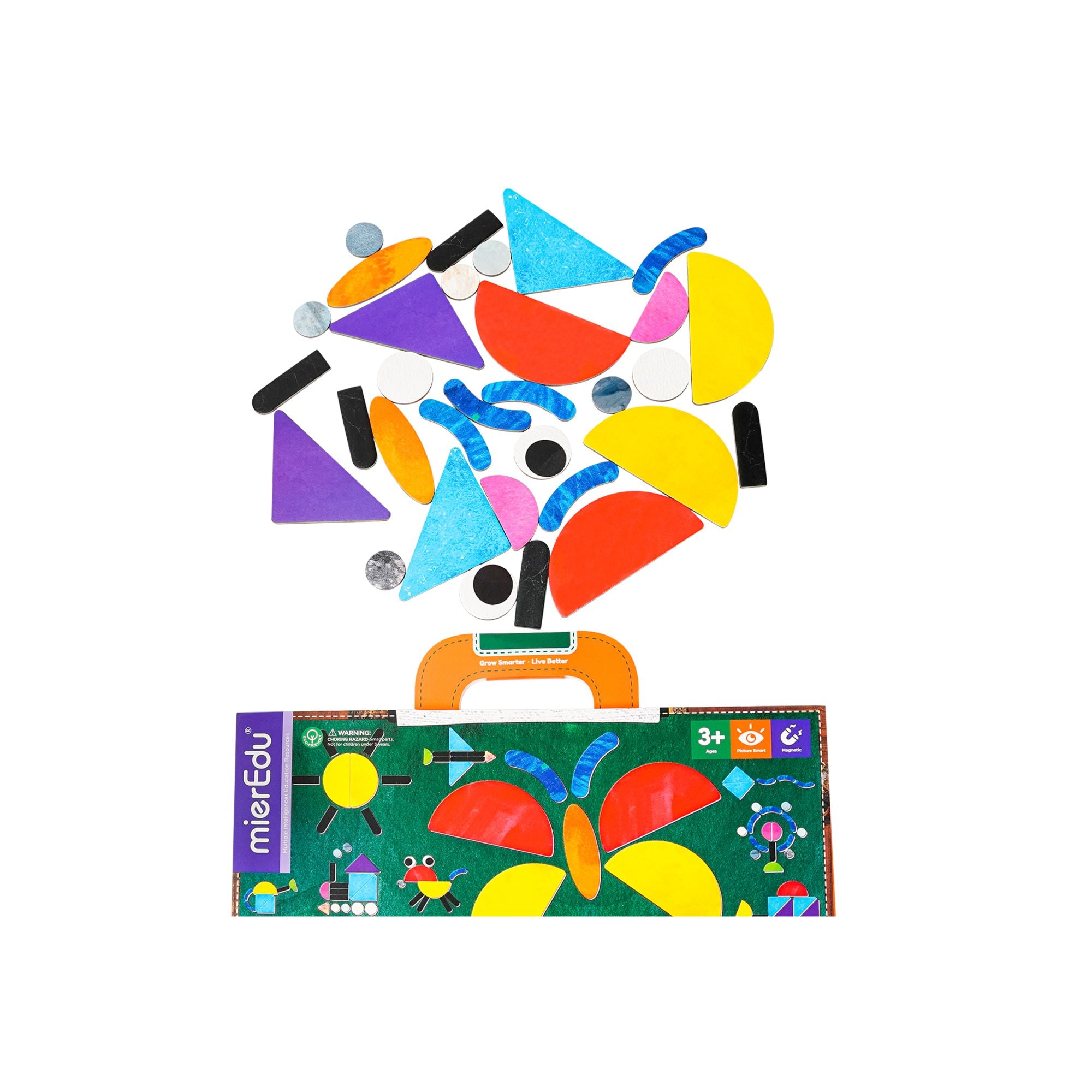 MierEdu Colorful Magnetic Pad - Imaginative Shapes Puzzle for Kids