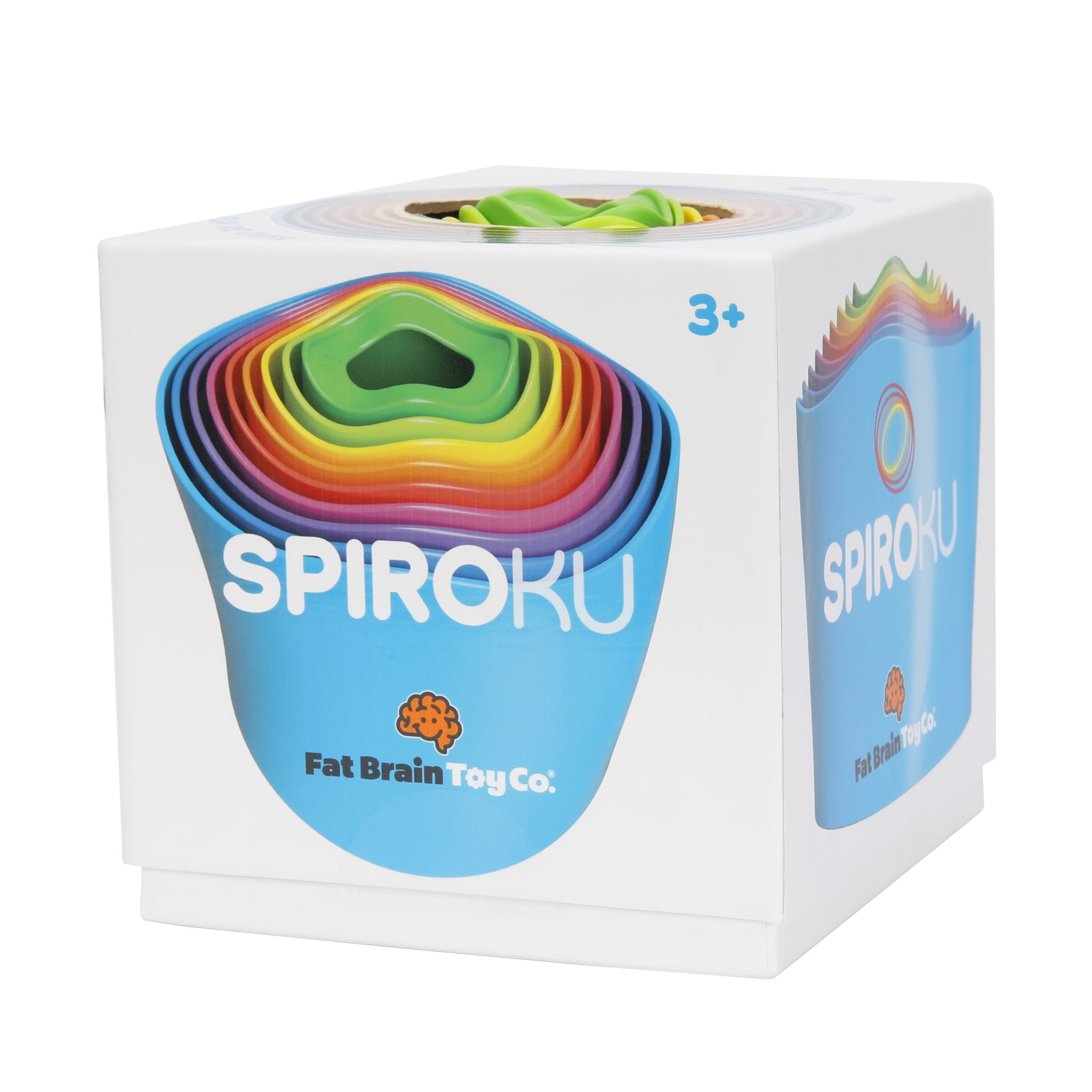 Fat Brain Toys Spiroku - Colorful and Stackable Toy for Ages 3+