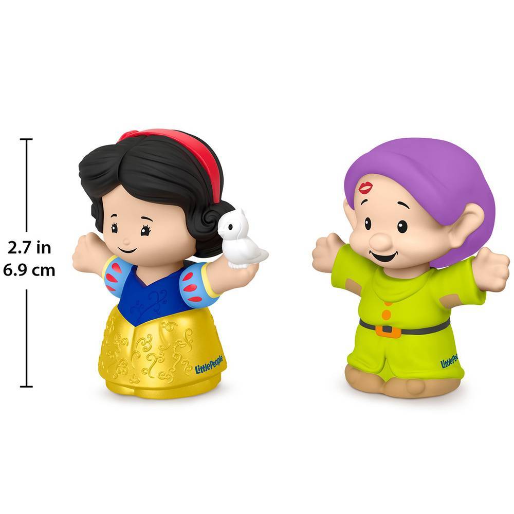 Fisher-Price Little People Disney Princess Figures: Snow White & Dopey Set - Great for Toddlers