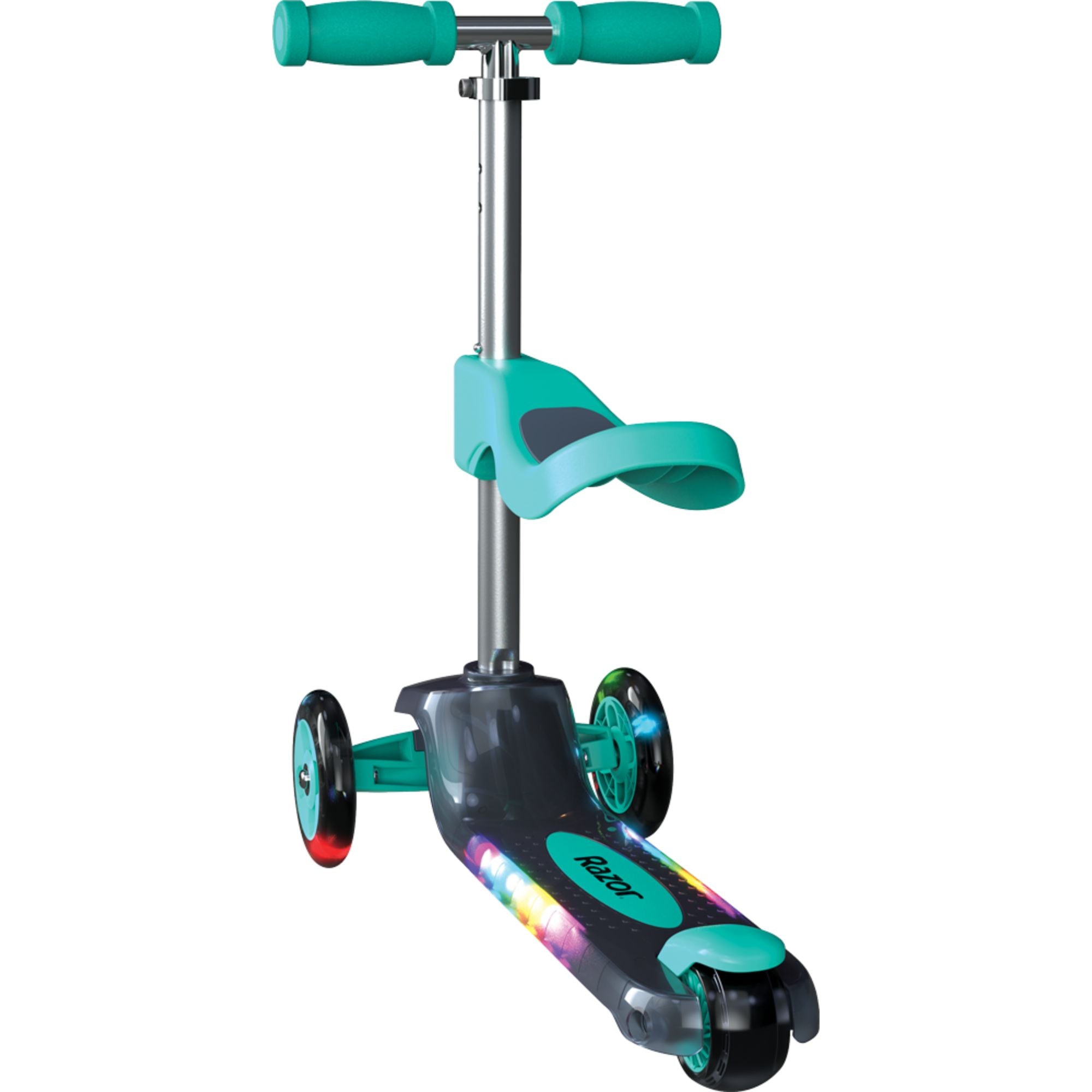 Teal Razor Rollie 2-in-1 DLX Scooter - Ideal for Young Beginners
