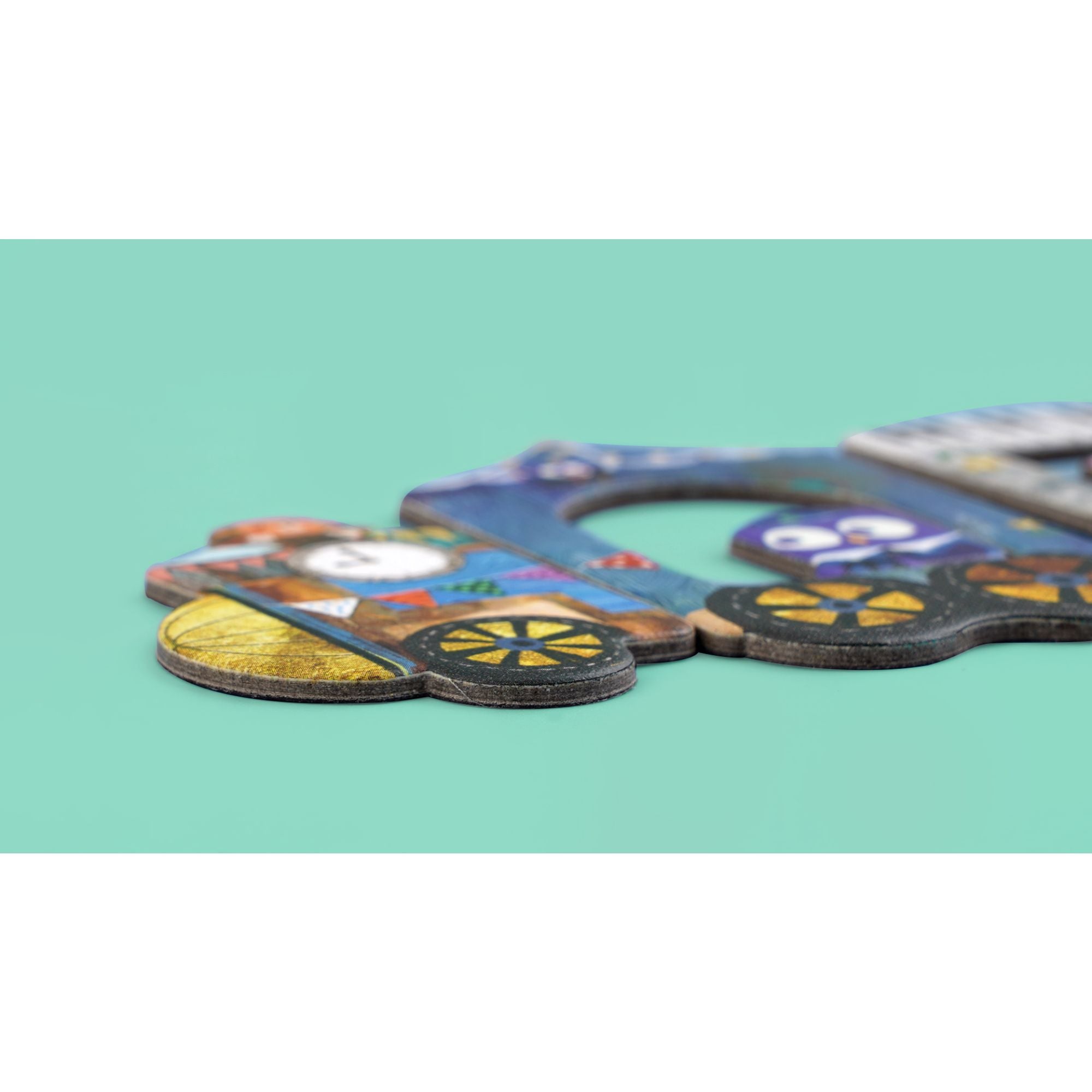 MierEdu Educational Magnetic Puzzle Box with Car Themed Pieces